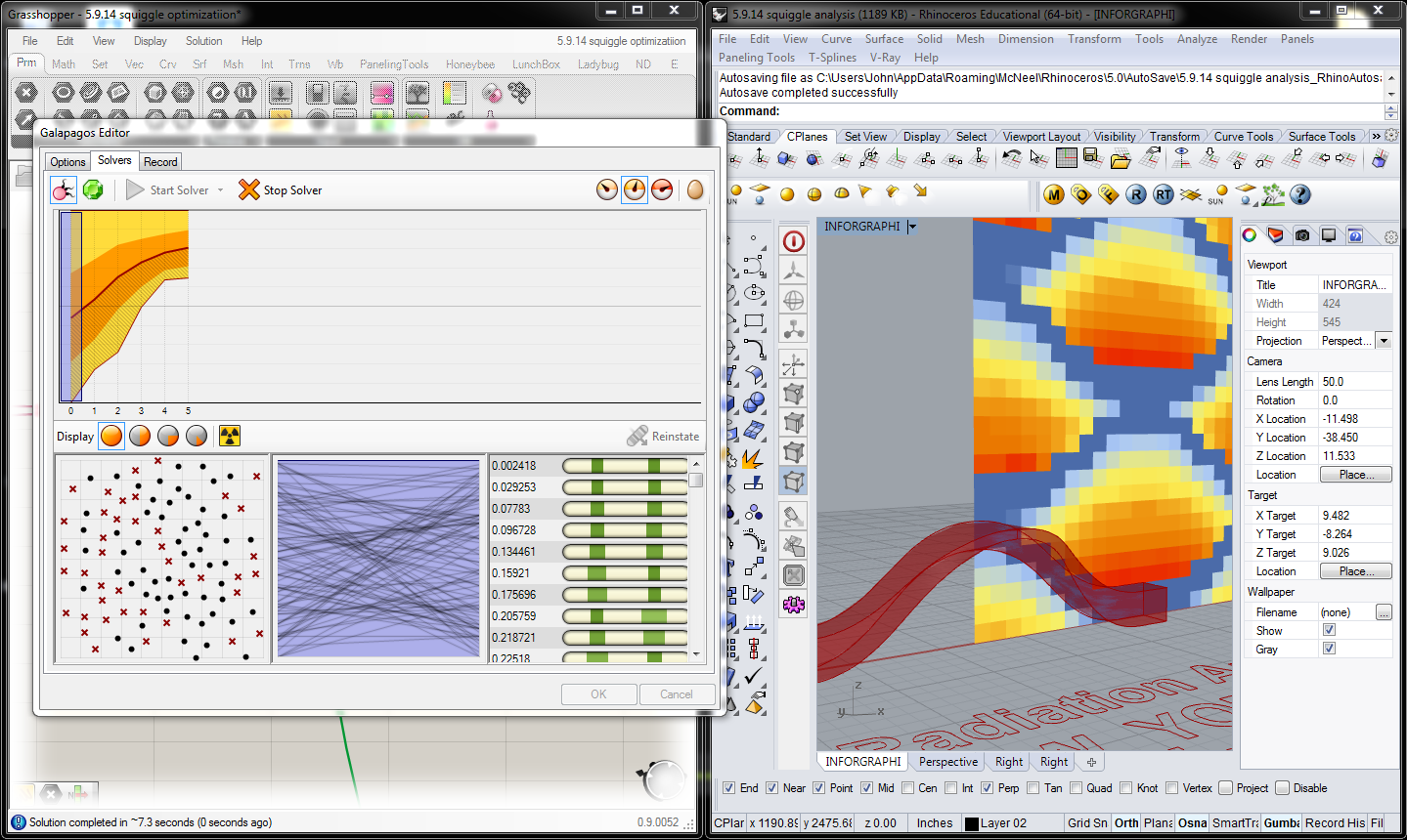 grasshopper script used to generate optimal block shapes