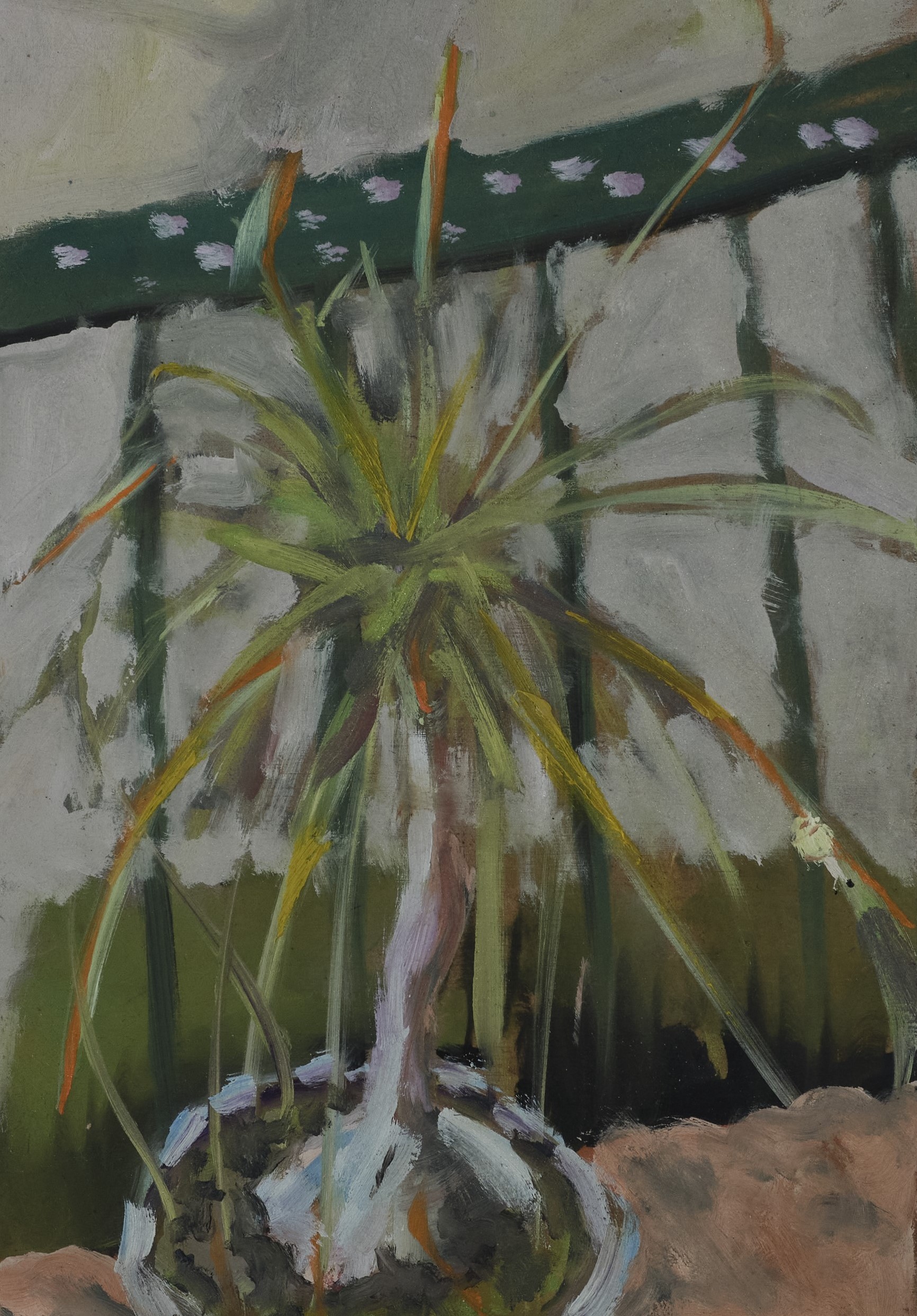 Rodrigo Echeverría, Elephants Leg and Rain Drops, 2023, oil on wood, 11 3/4 x 7 7/8 in / 30 x 20 cm © Rodrigo Echeverría