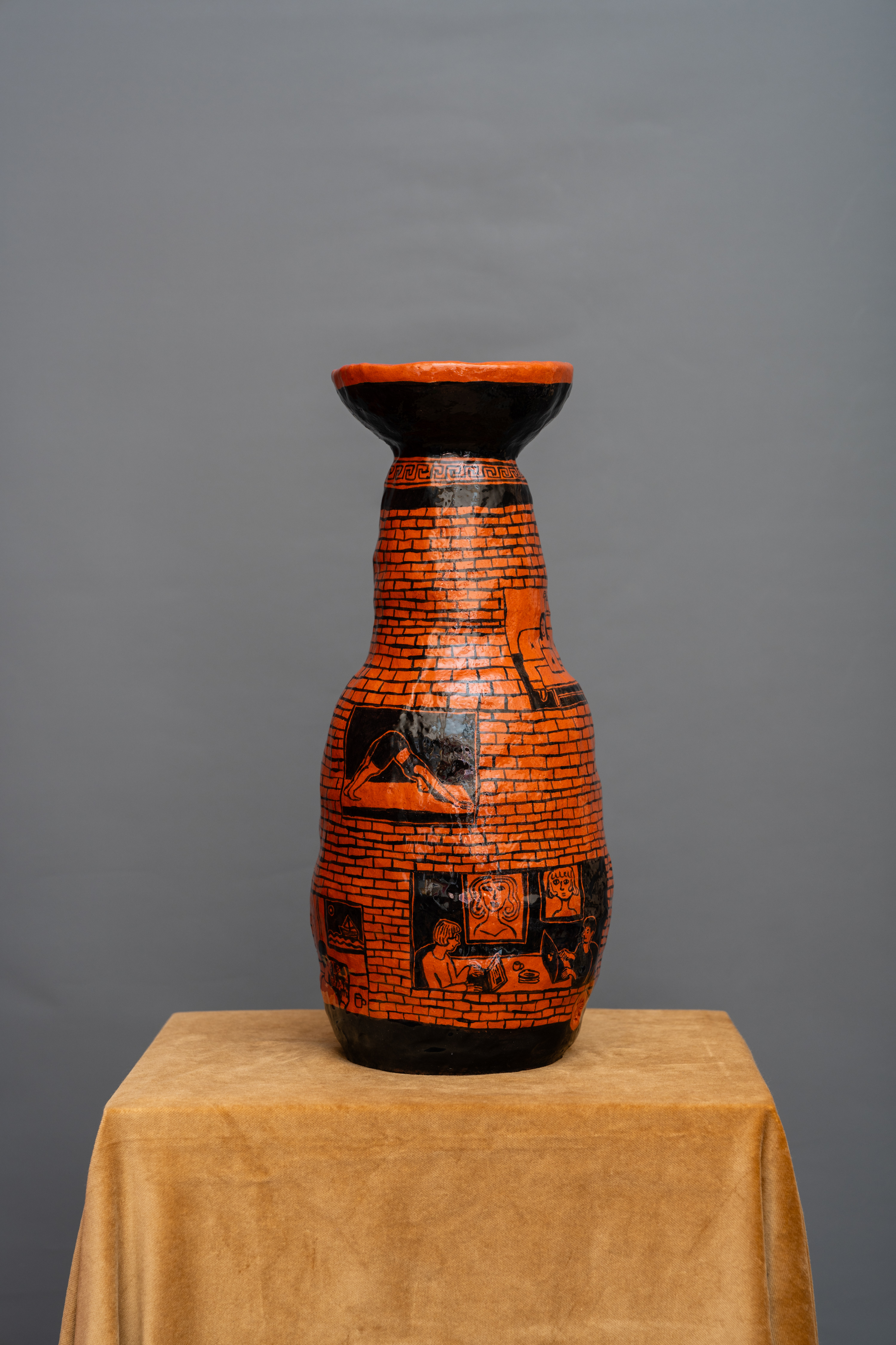 'Work from home' Vase, Dimensions: 39 x 17 x 17cm