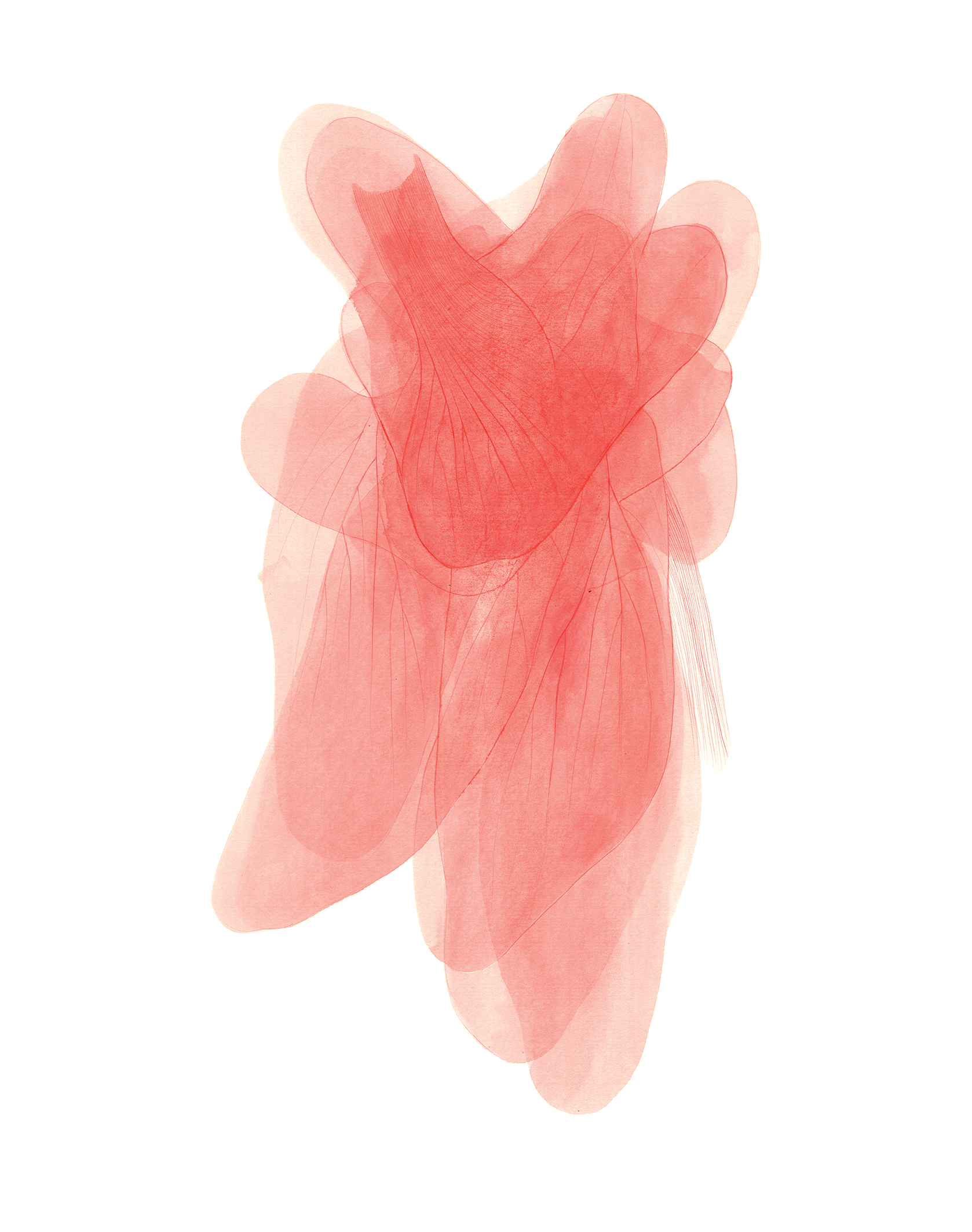 Divergence Effect; #2, 2021, Acrylic on Paper, 76x66 cm.