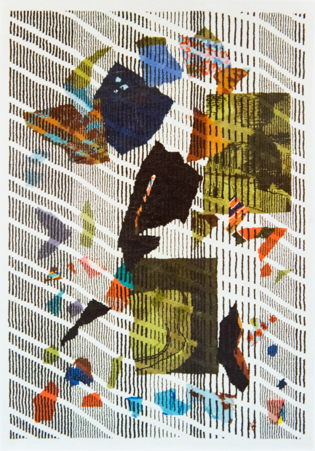 Handwoven wool rug. Serial production. 1990's