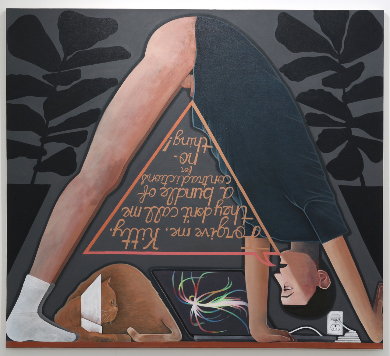 Forgive Me, Kitty, 60" x 54", 2016