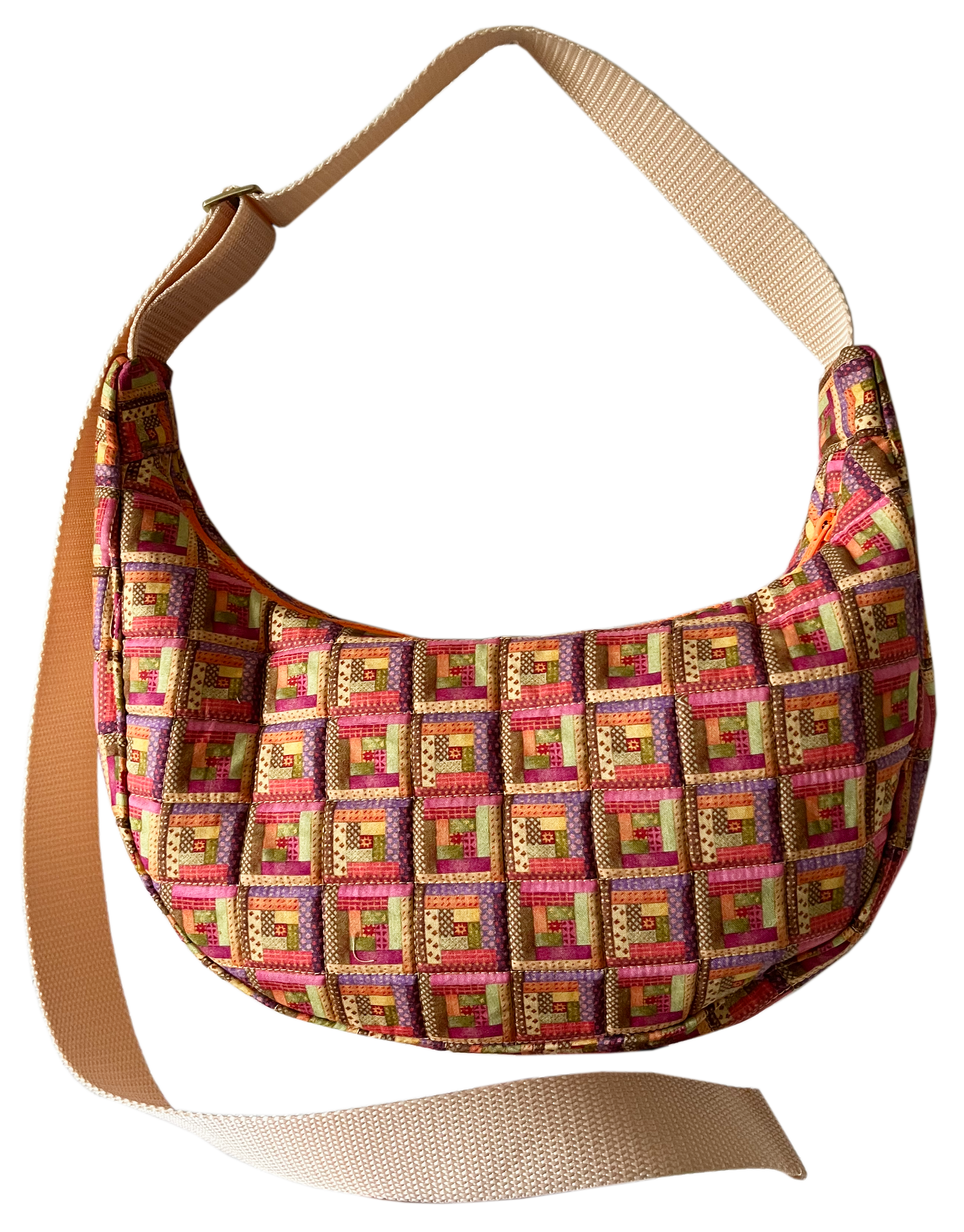 quilted crescent bag
