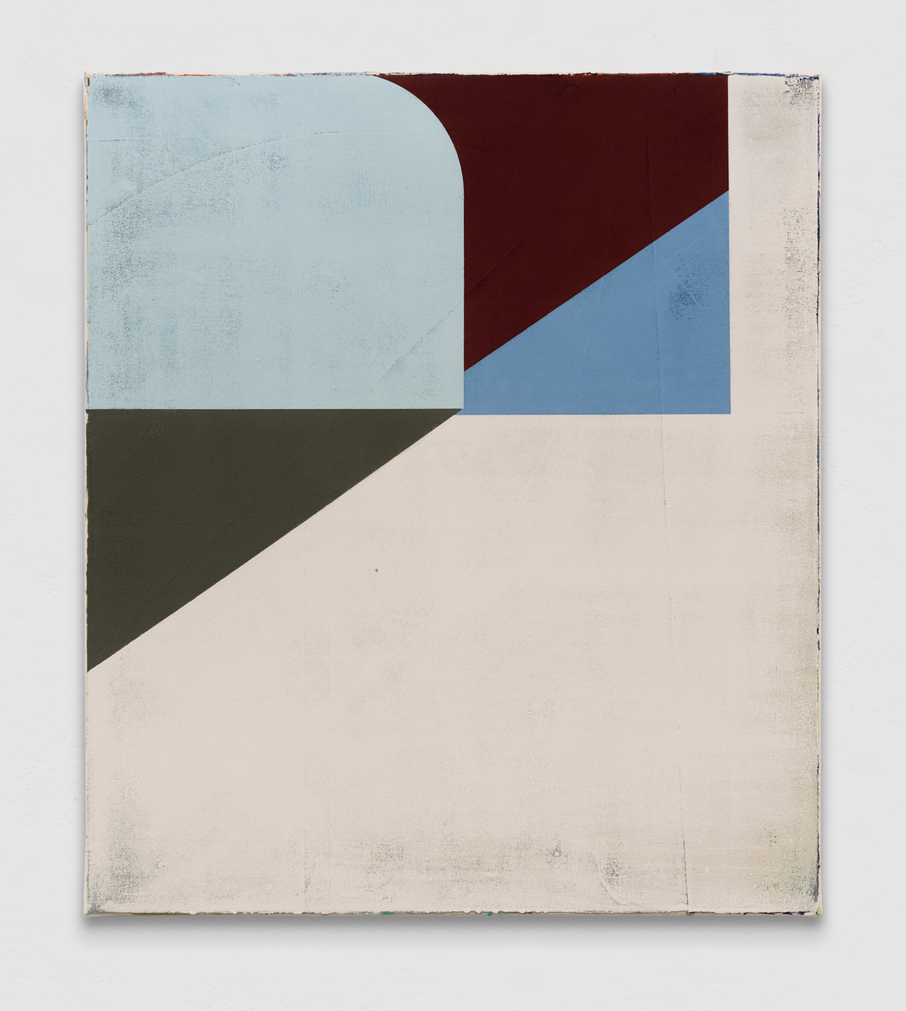 Par Avion, 2024, pigments and binder mediums on canvas, 75cm x 65.5cm