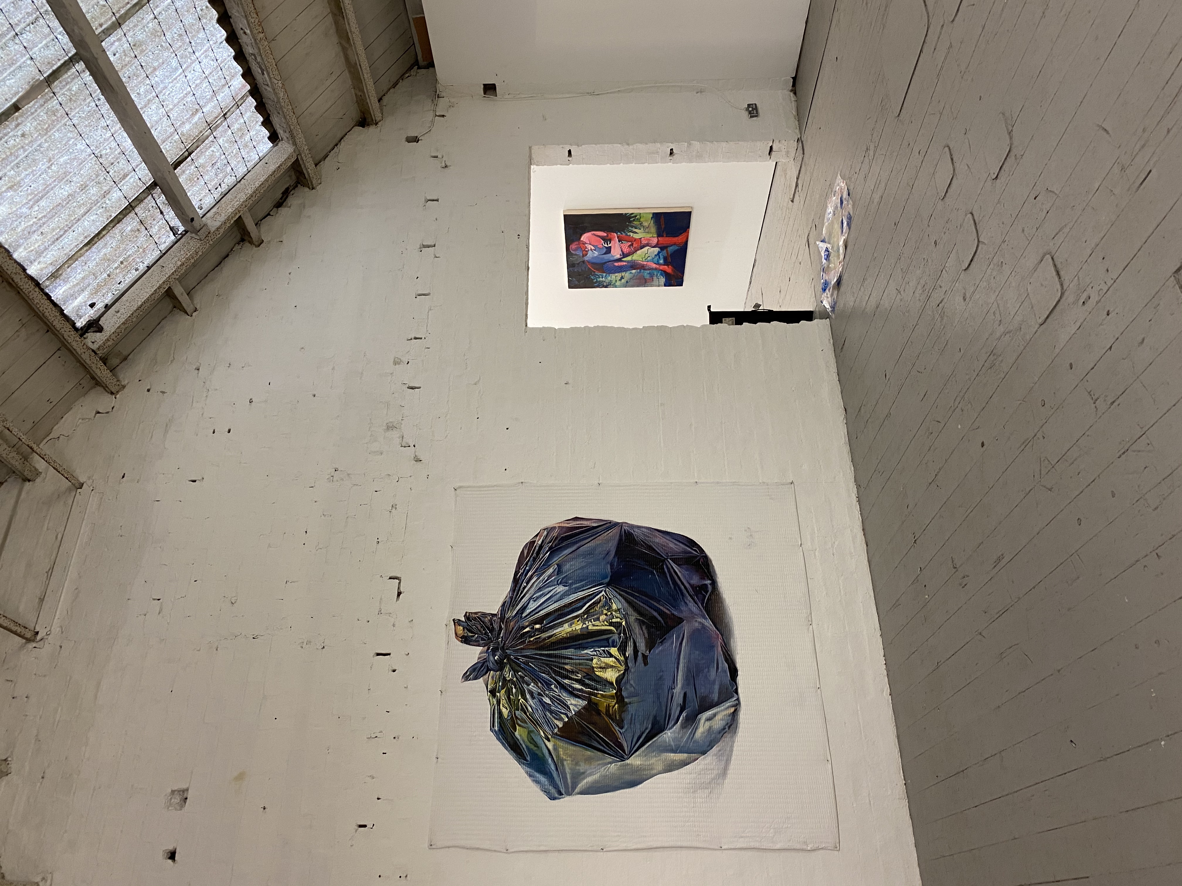 'Self Portrait II', Oil on linen, 2020, (300x300cm))