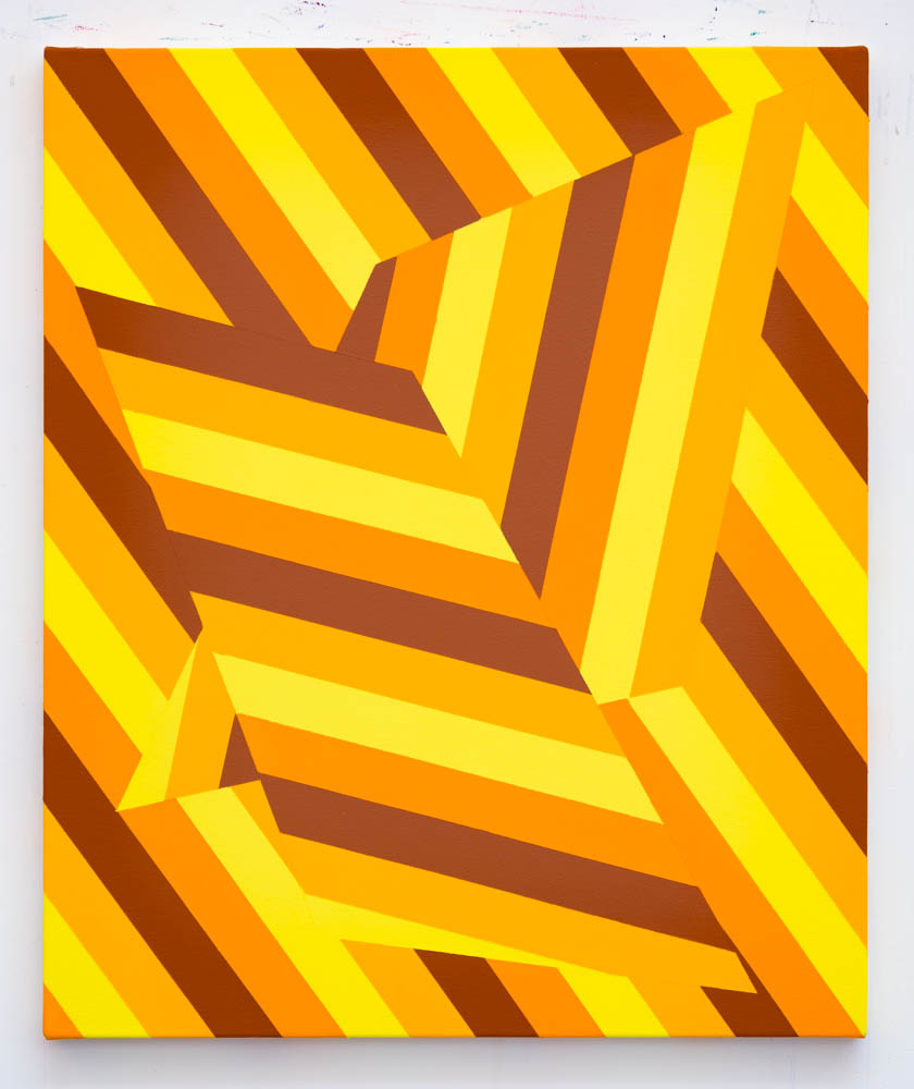 Lineae XIII 61cm x 51cm acrylic on canvas 2018