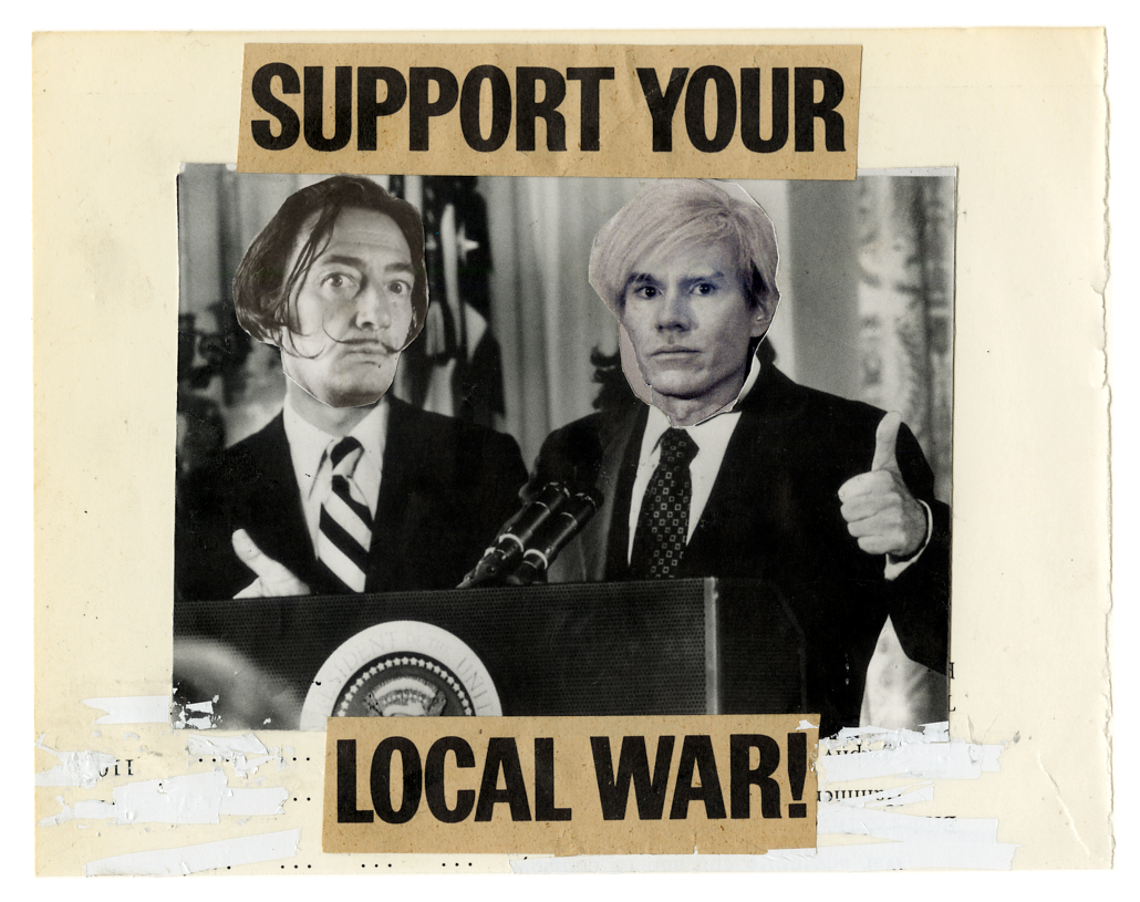 Support Your Local War, 2022, collage, 20 x 17 cm