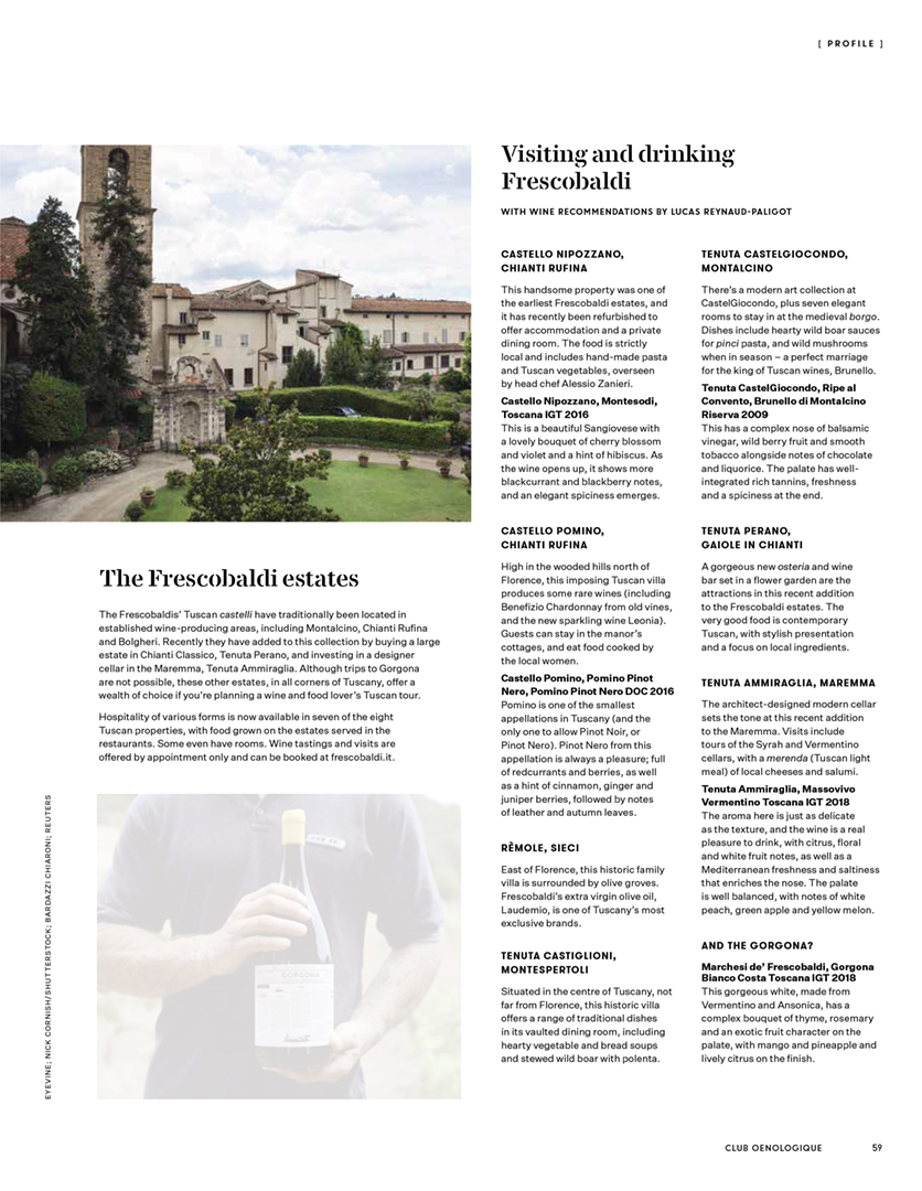 Club Oenologique (UK), Winter 2019