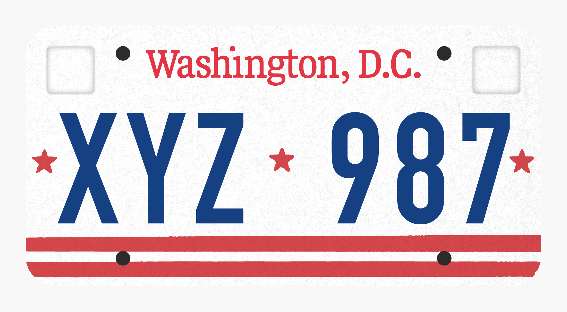 Washington, D.C. - Rendition of state flag.