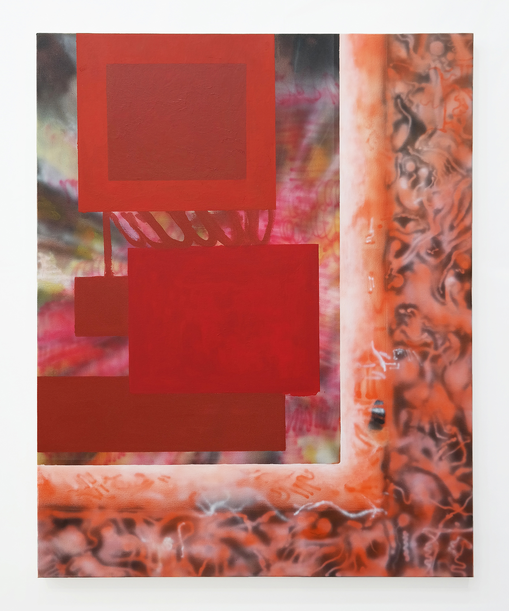 Windows, 2021, acrylic on canvas, 36 x 29 IN