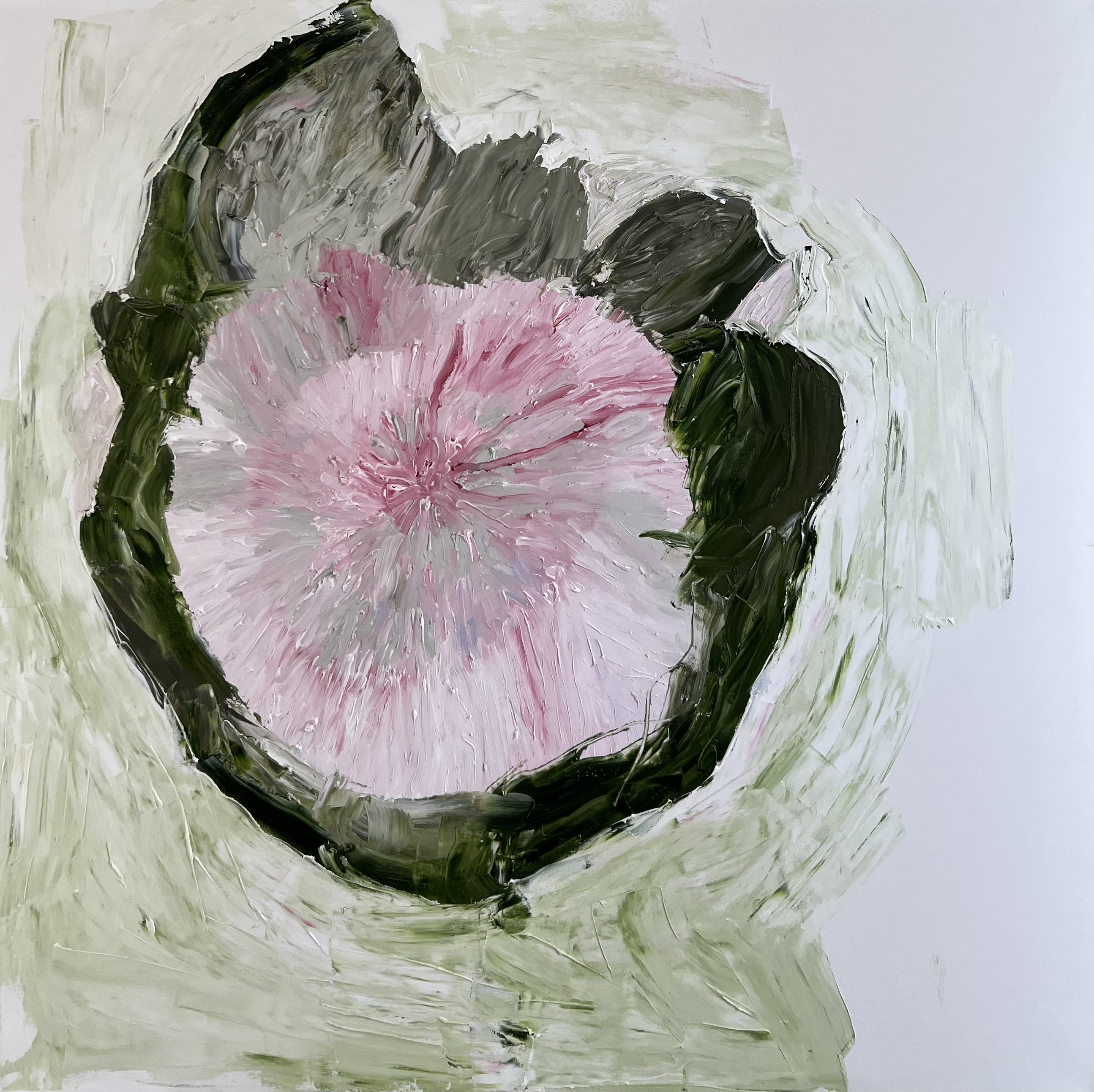 Greening World #9, 2022, Oil on Canvas, 48"x48" in