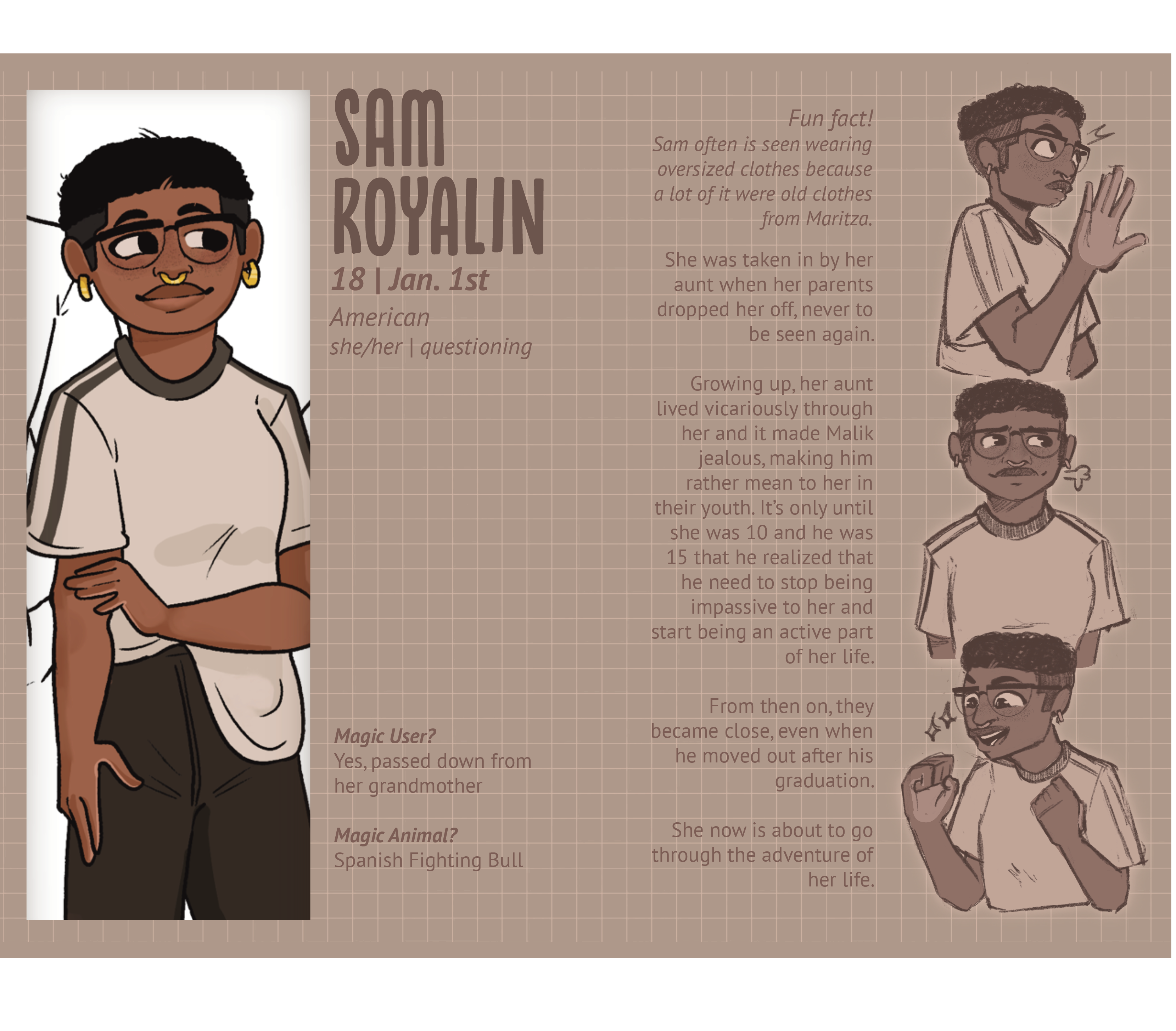 Character Sheet Mixtape by Sofia Bahamon (sofiabahamon.squarespace.com)