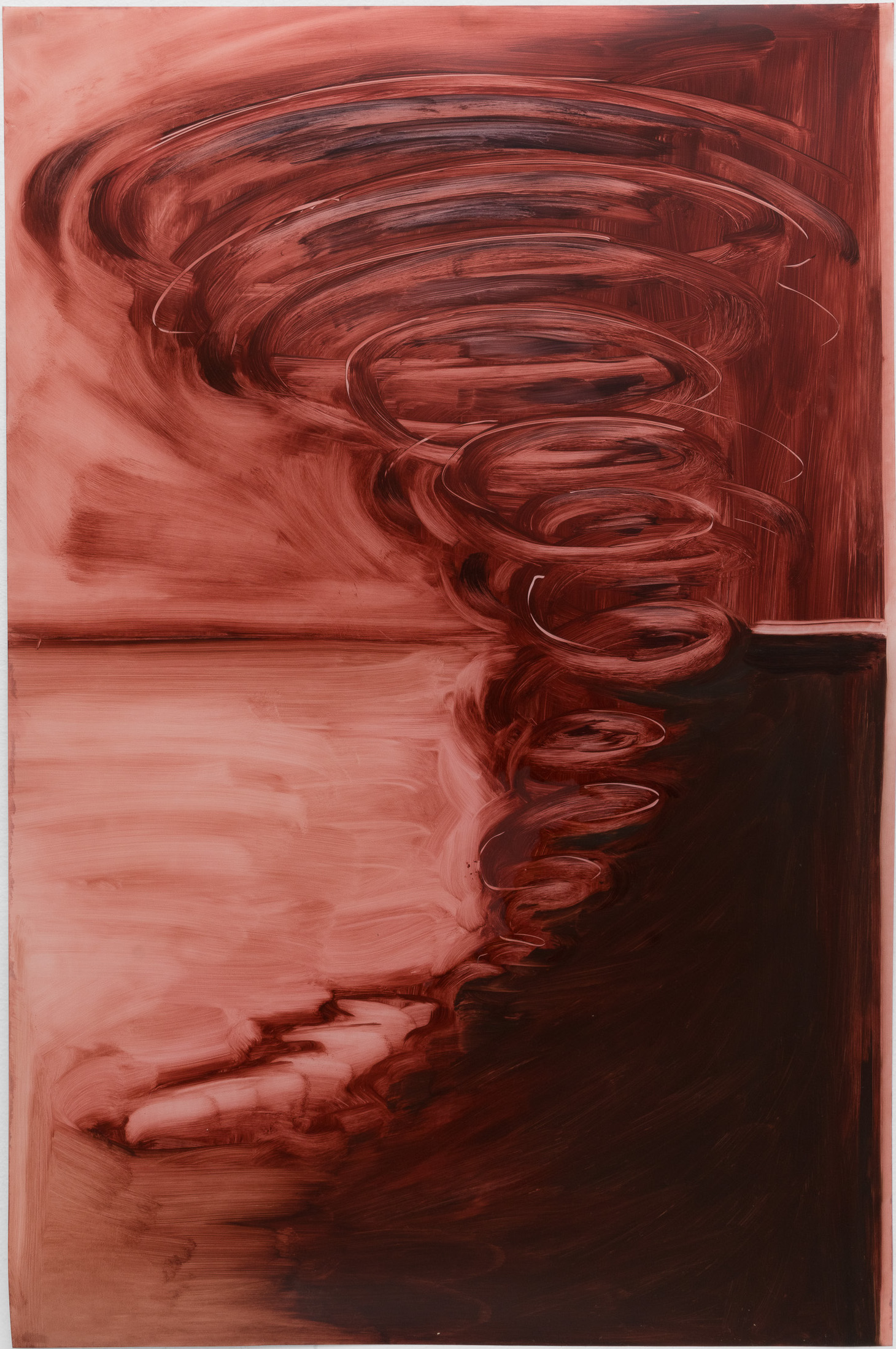 oil on paper, 38 x 25 inches