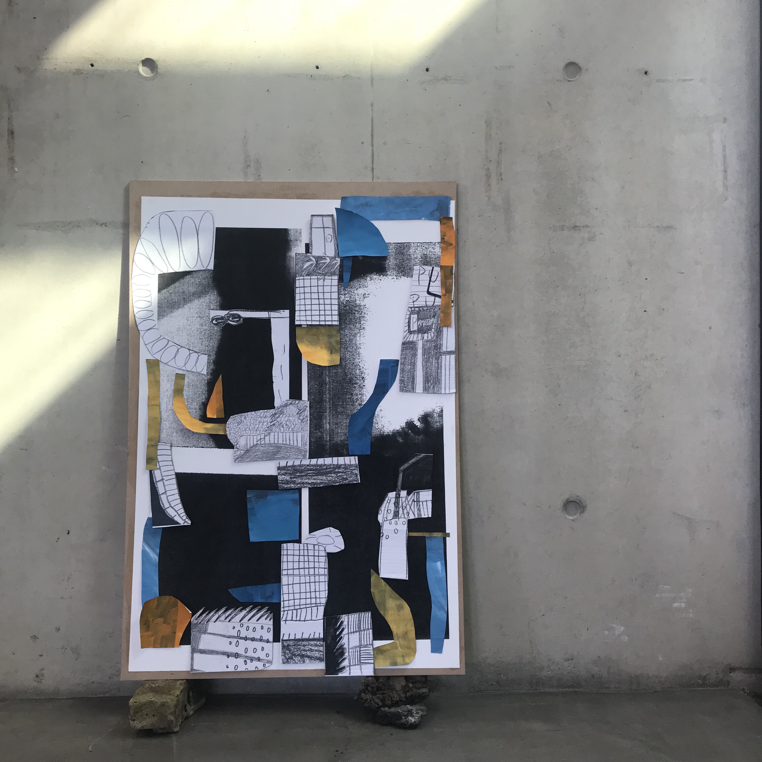 Waiting for Something to Come Bite our Toes - 2020 - Digital print & Collage