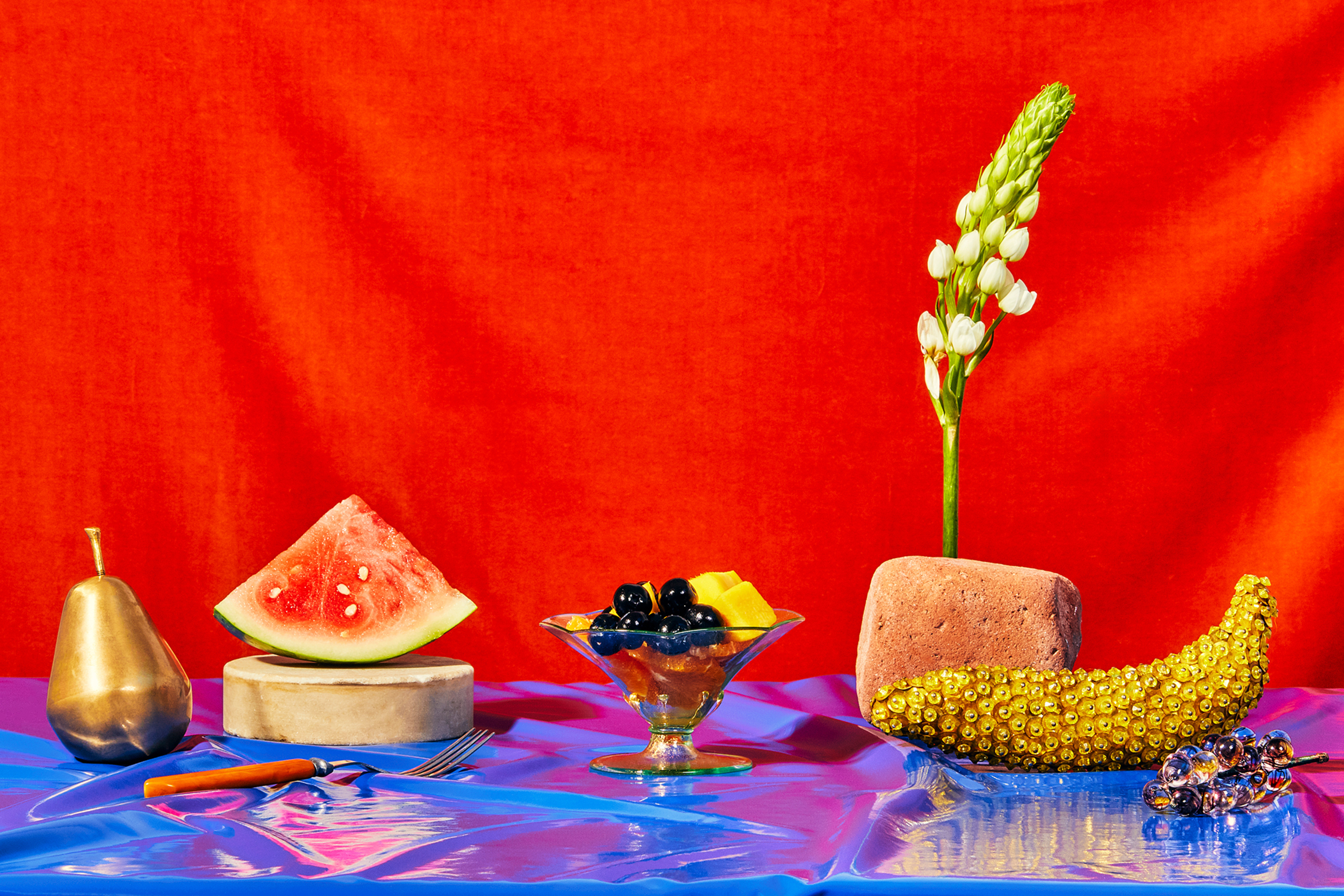 Food Stock Photos by Maria Be; Food Stylist: Nicole Surawski Prop Stylist: Sara Schipani Wardrobe Stylist: Nyasia Rudolph Model: Storm Dove Frederick Digital Tech: Shawn Robert Cuni Location: Rein Studios