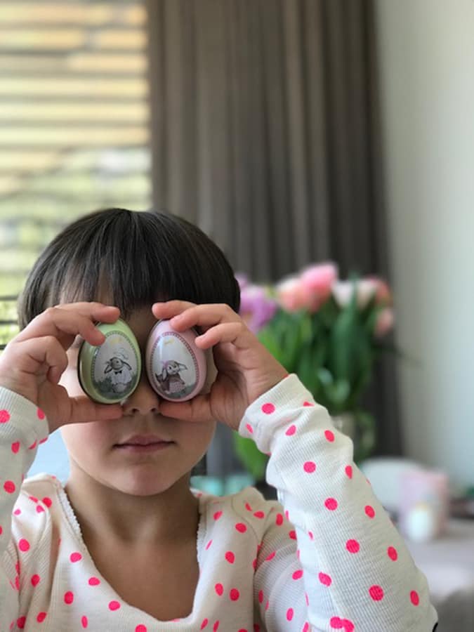 E is for Easter Eyes. Ava.