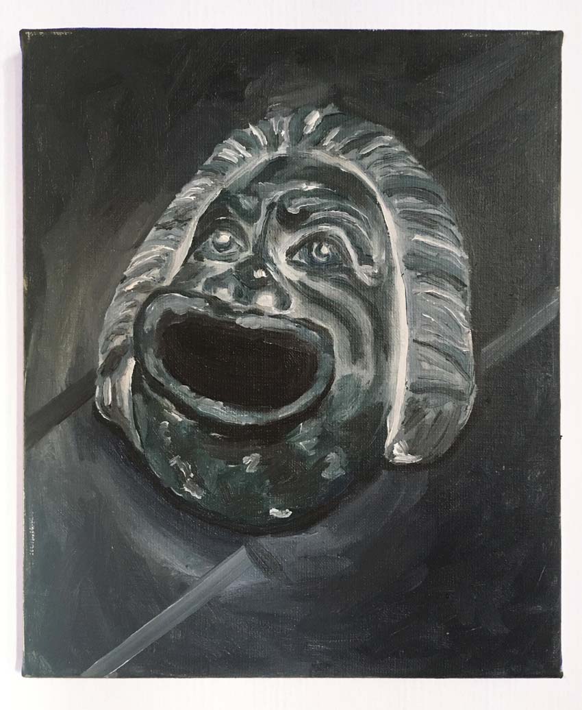 you can sleep when you’re dead, Oil on canvas, 25 x 30 cm, 2017
