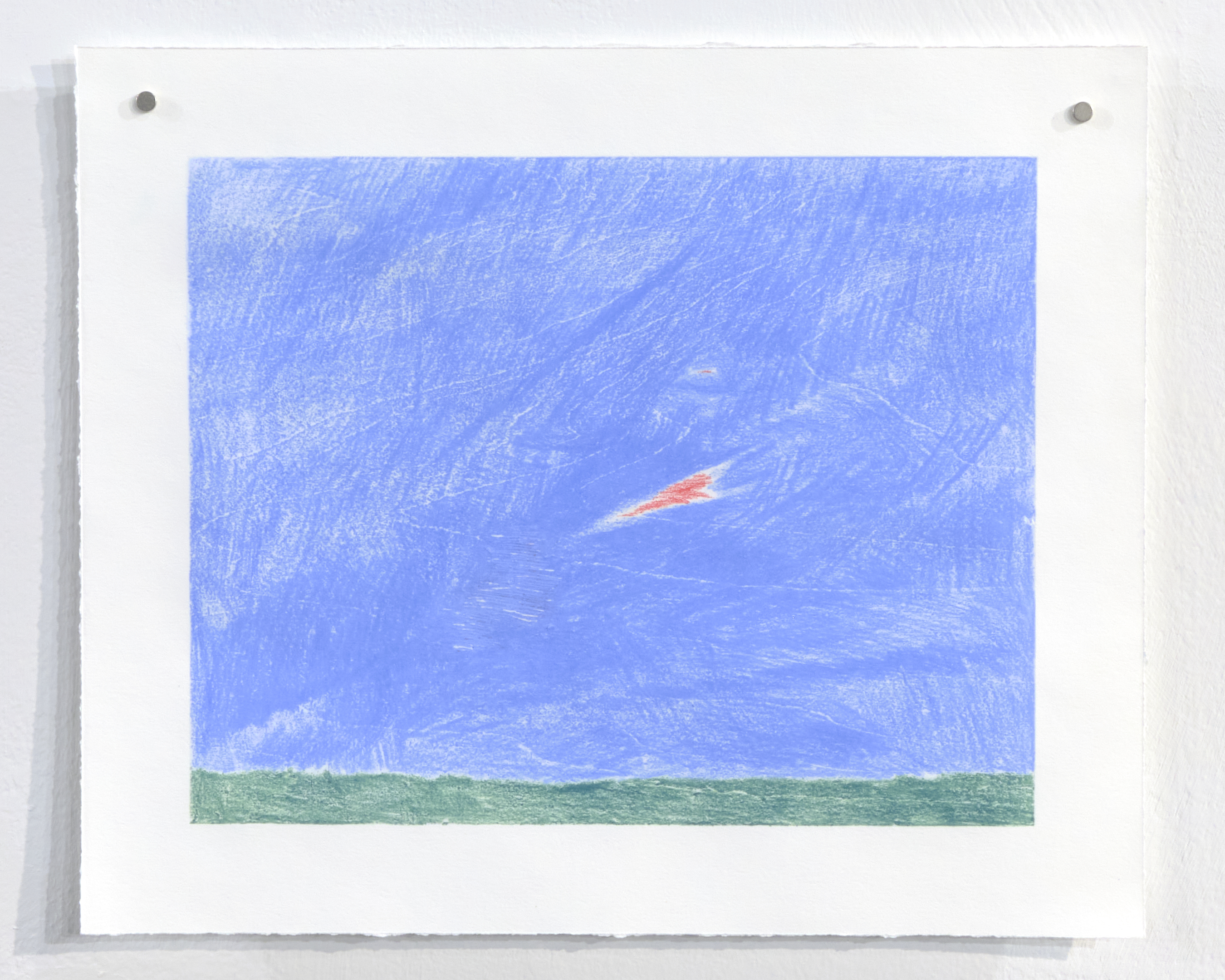 Untitled, 2022. Watercolor monotype, 13 x 11 in. (10 x 8 in. plate)