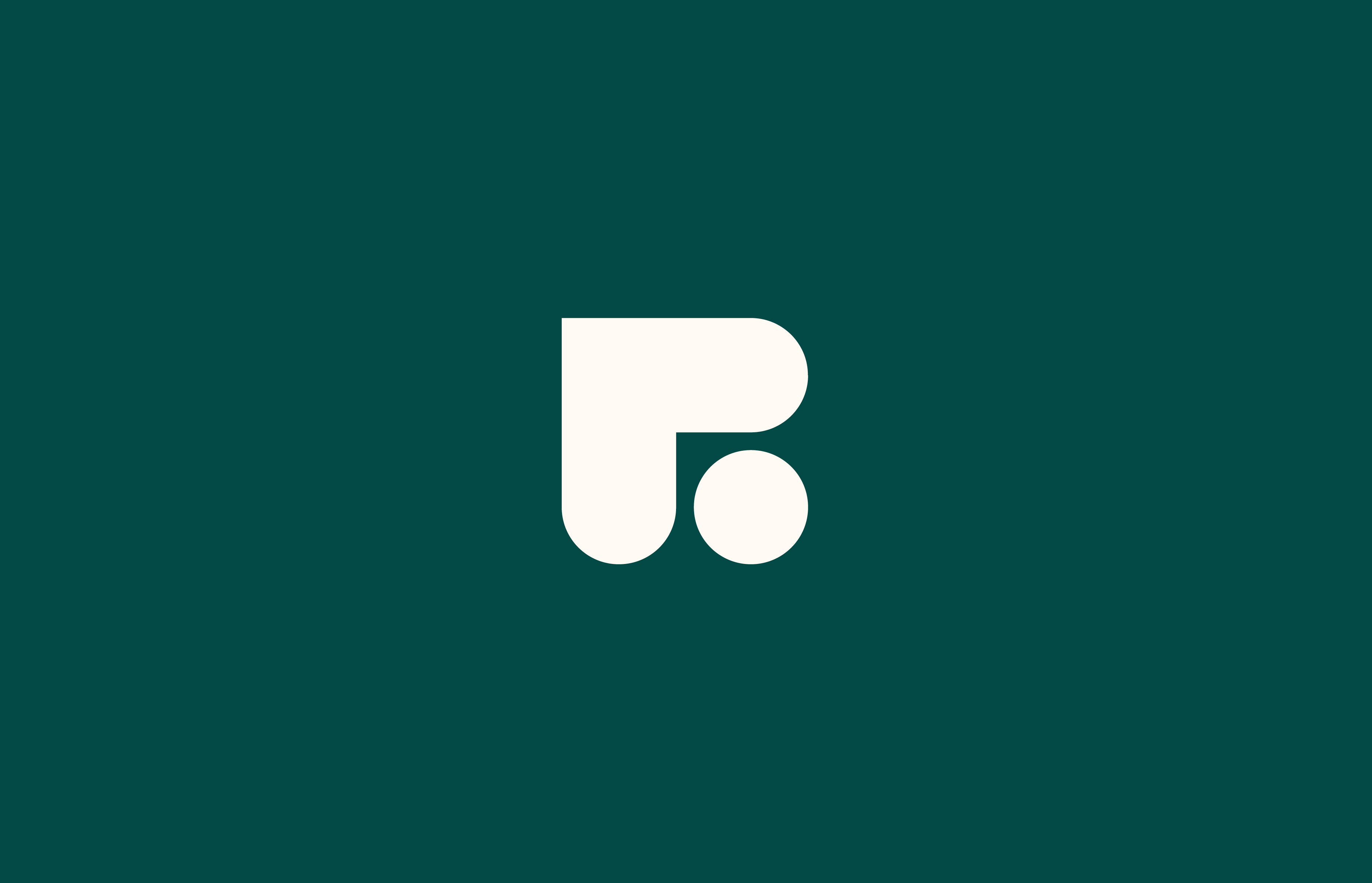 Lockup of a white Freshly logo on a forest green background.
