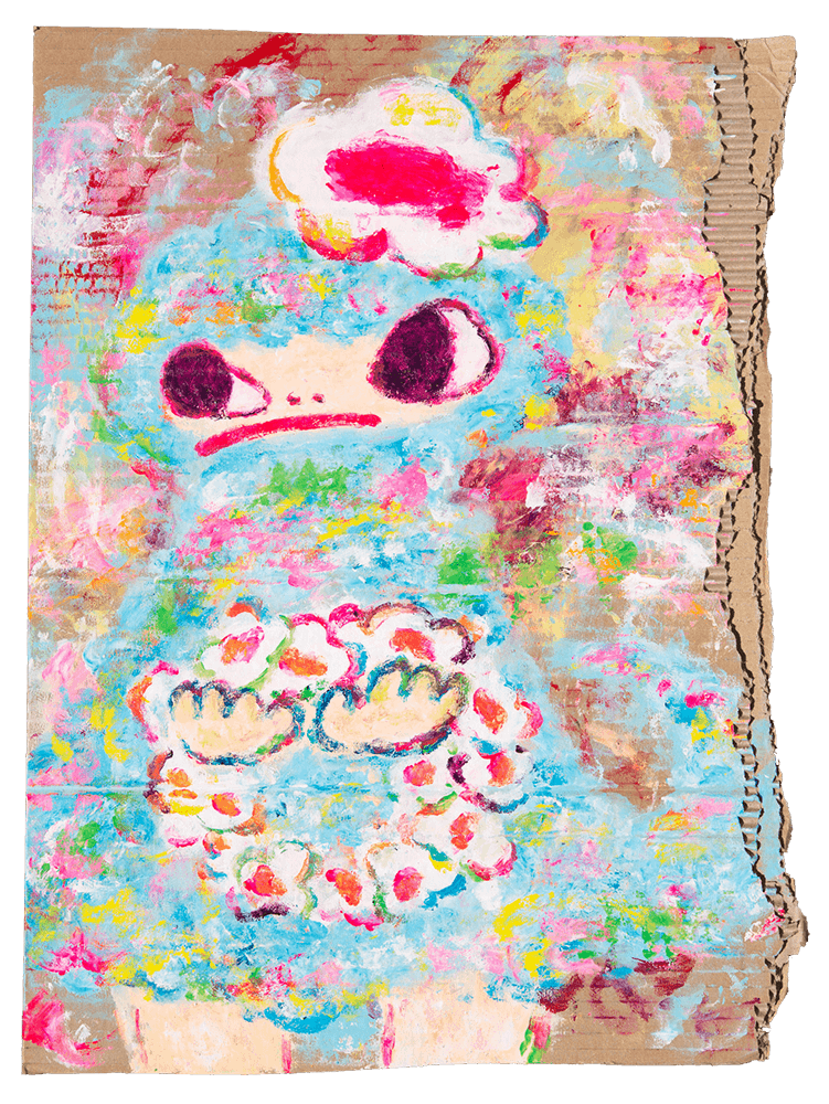 Acrylic on Cardboard