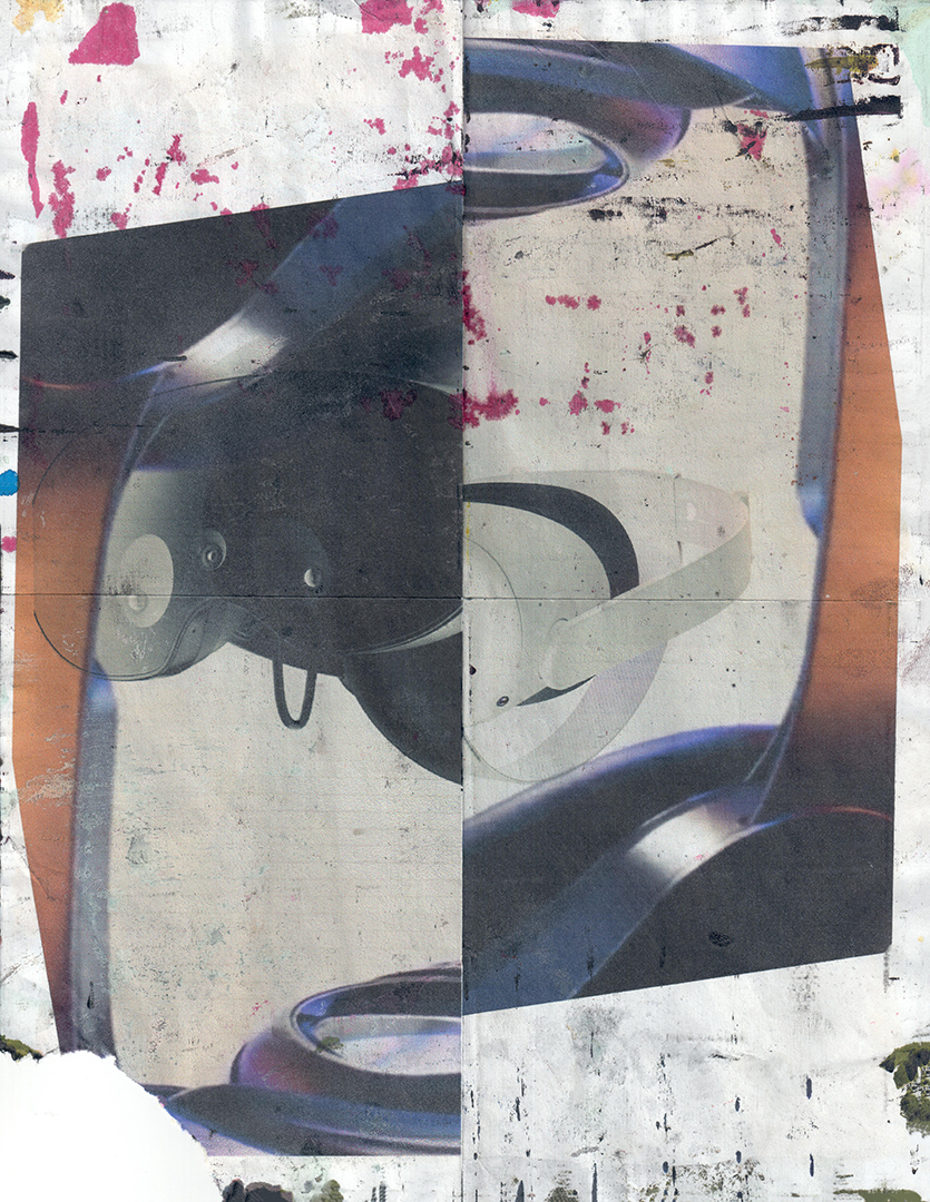 Sharper Image 2 (2023) Ink, Acrylic, Marker on Copy Paper 8.5x11in