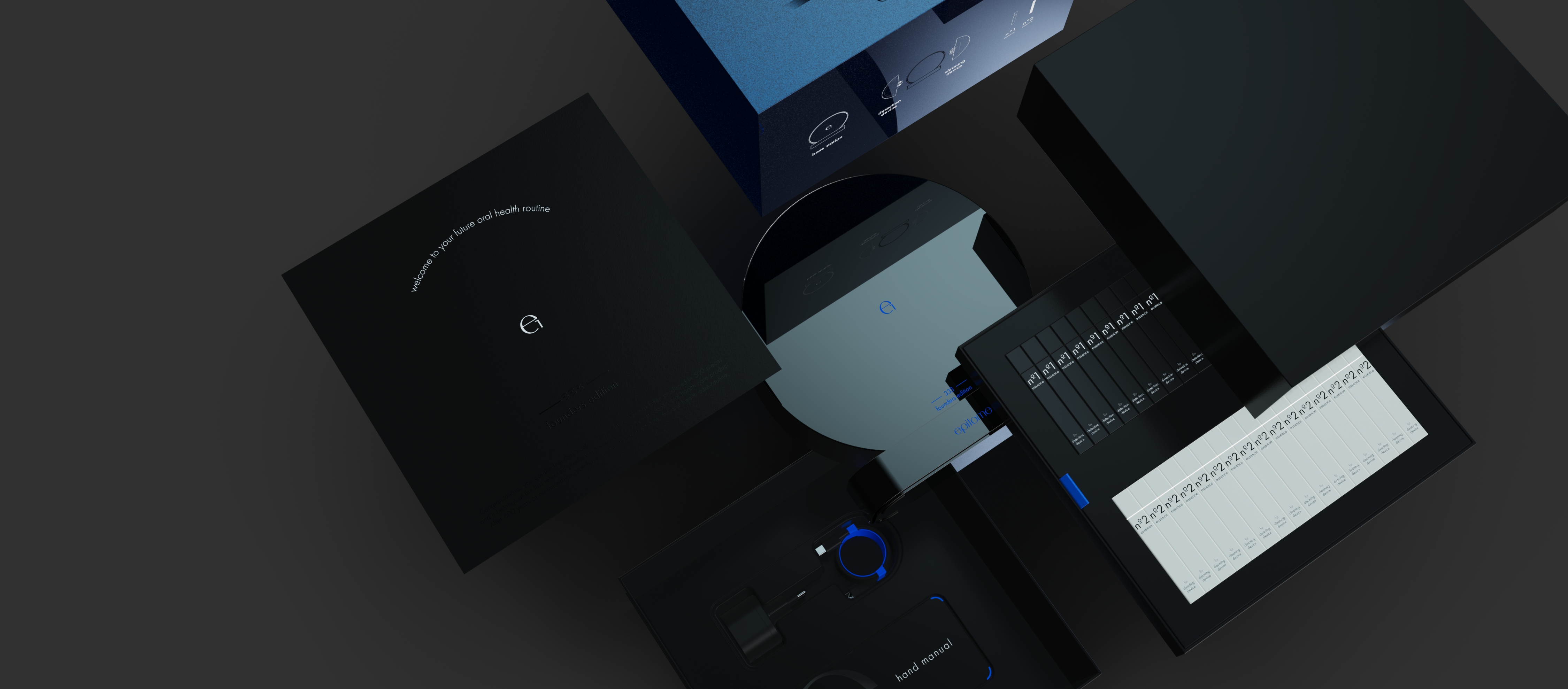 Internal view of the packaging design created for the product unveiling