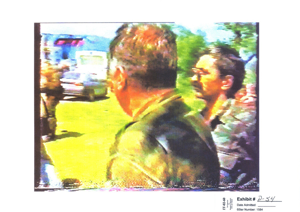 IT-02-60: Blakojevic et al.. Video still of Serb soldier with sunglasses and moustache with code name “STALIN” Document Type: Exhibit P54 • Date: 10/07/2003 • By Prosecution