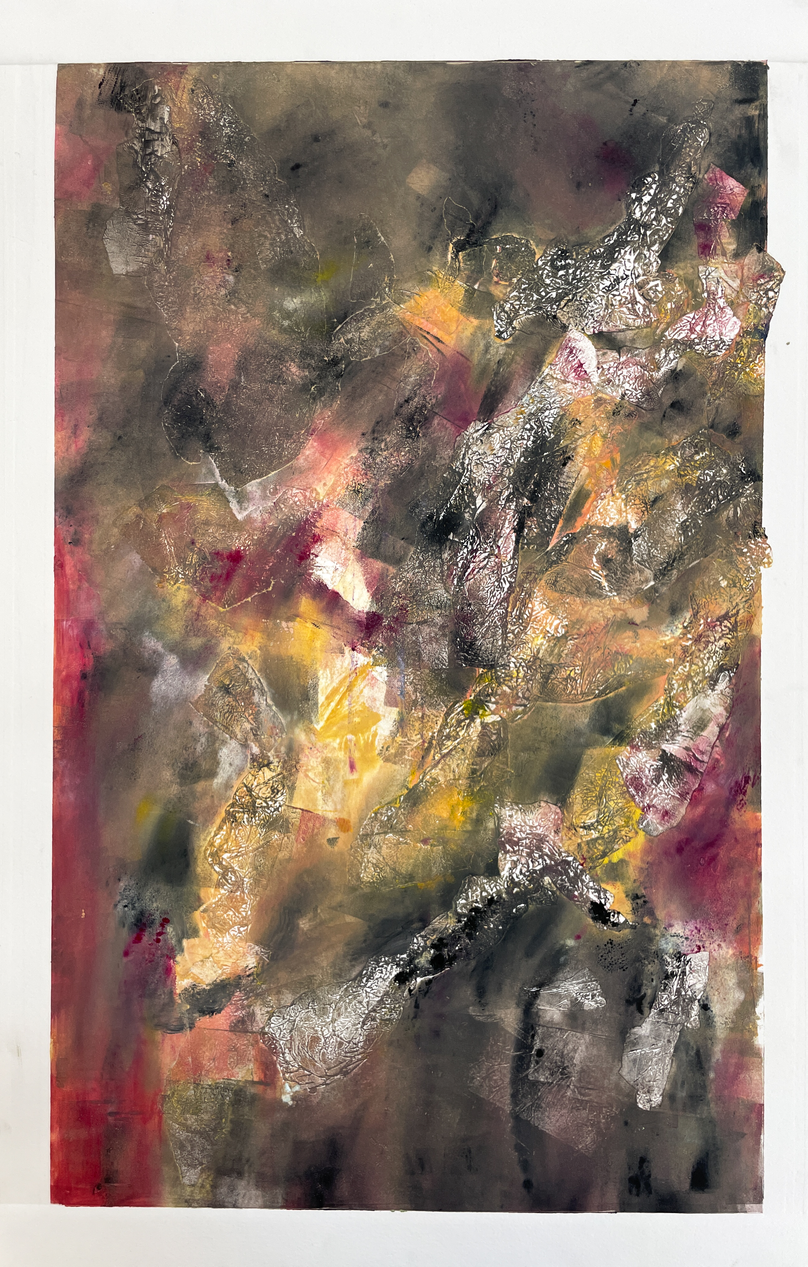 Lyrics A, Oil-based Monotyping