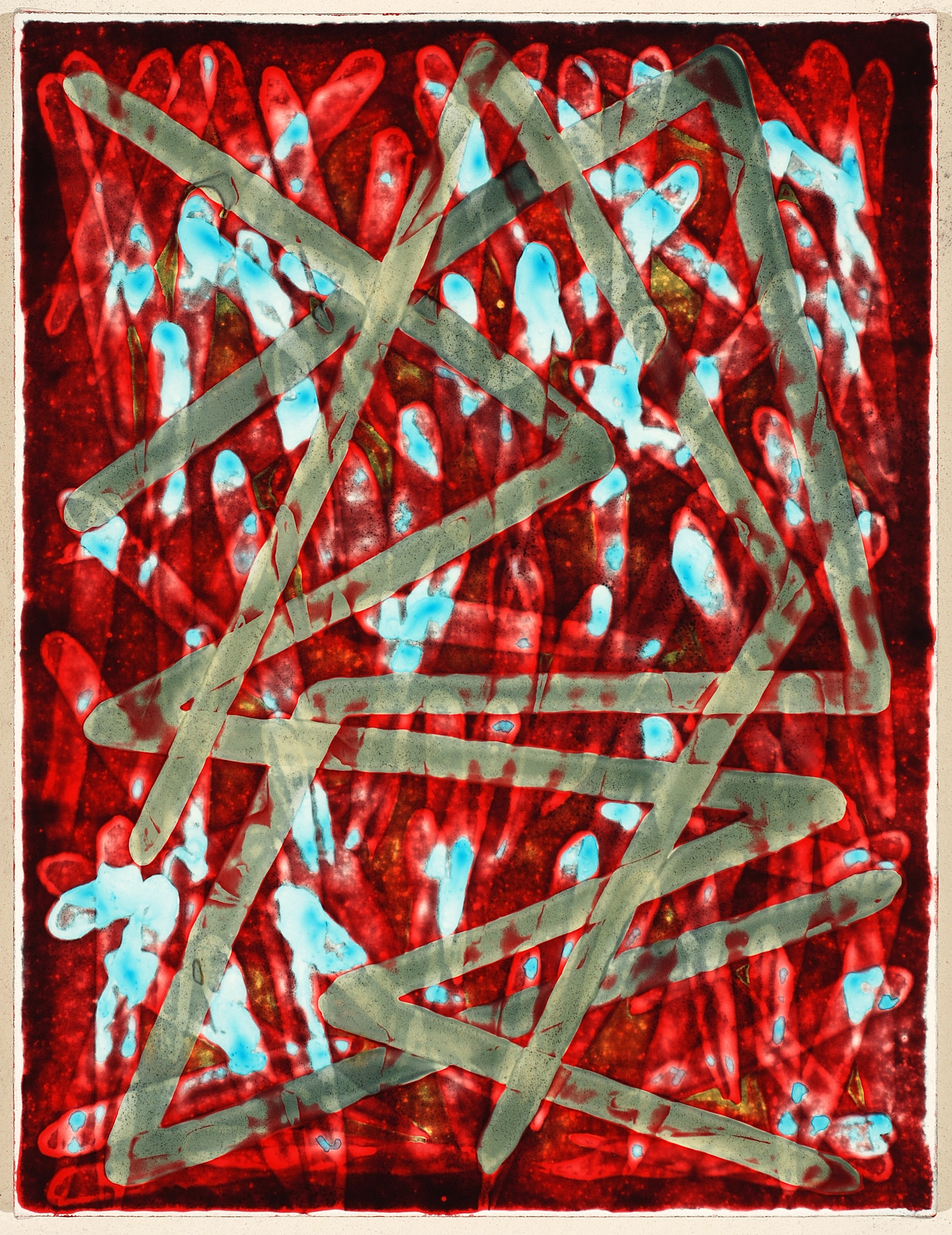 2023 V, acrylic on canvas over board, 21.5 x 16.5 inches