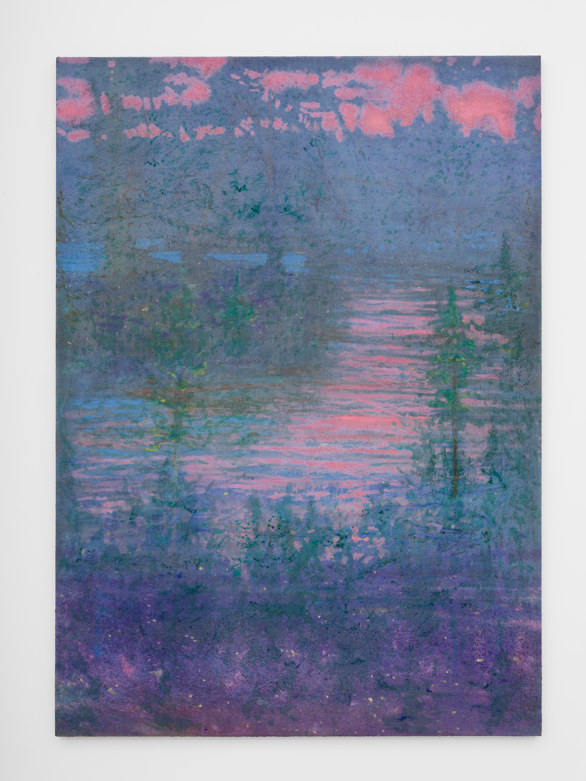 Sean Cairns, Of a Morning, 2025, Oil and sand on canvas, 70 (H) x 50 (W) in.