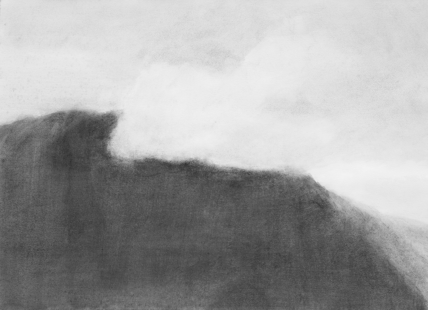 Nuagegouache on paper mounted on canvas56 x 76 cm, 2017