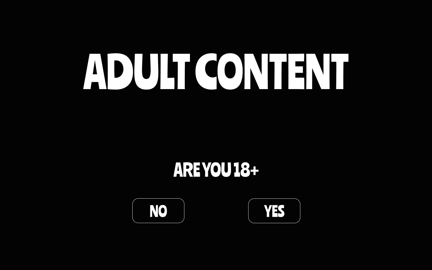 Landing page of web app