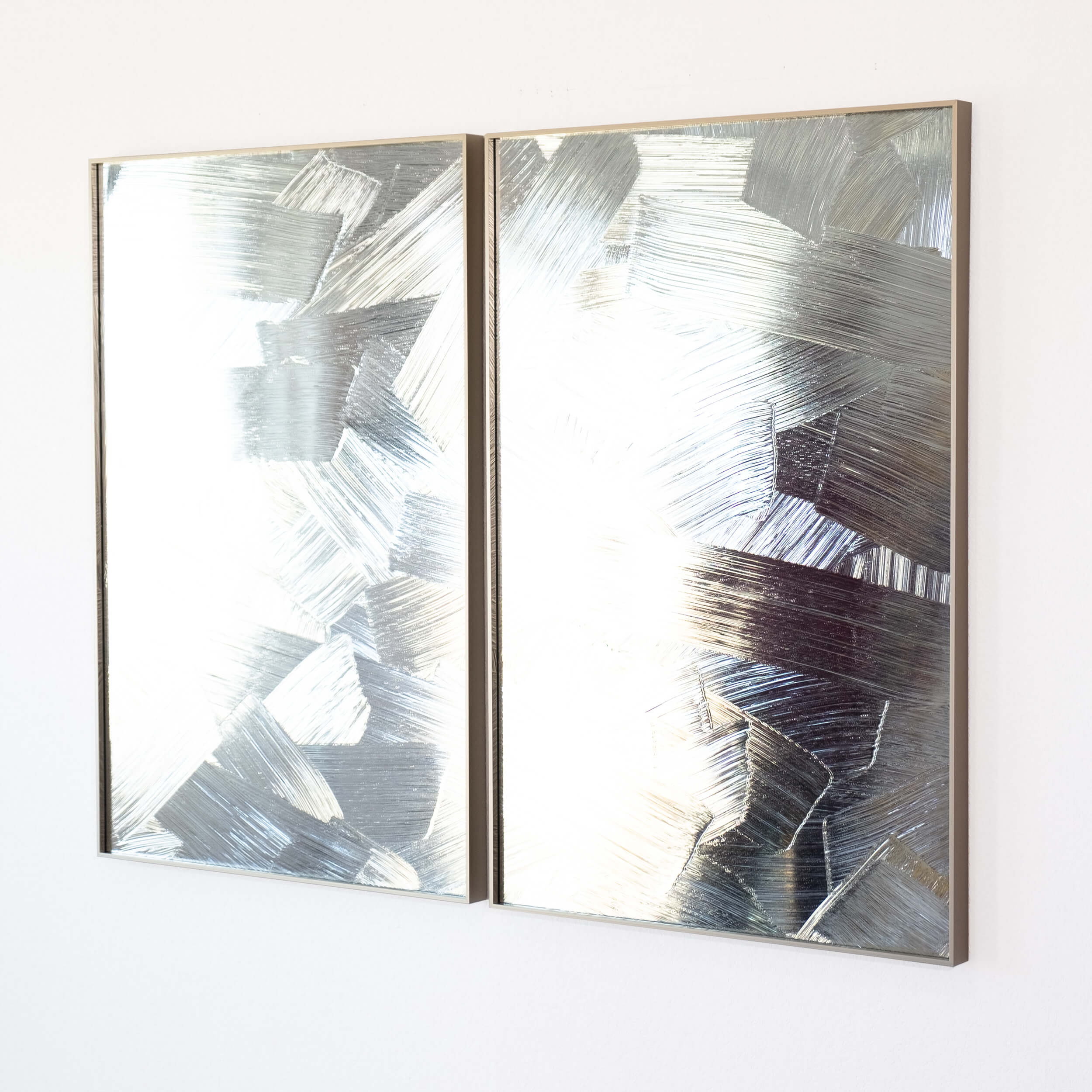 RIS 24 (The Light We See), 2020, Acrylic on mirror, 36 x 48 in