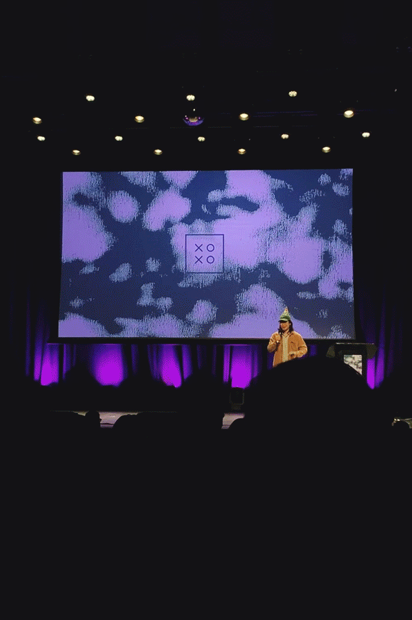 The patterns in motion on the XOXO main stage