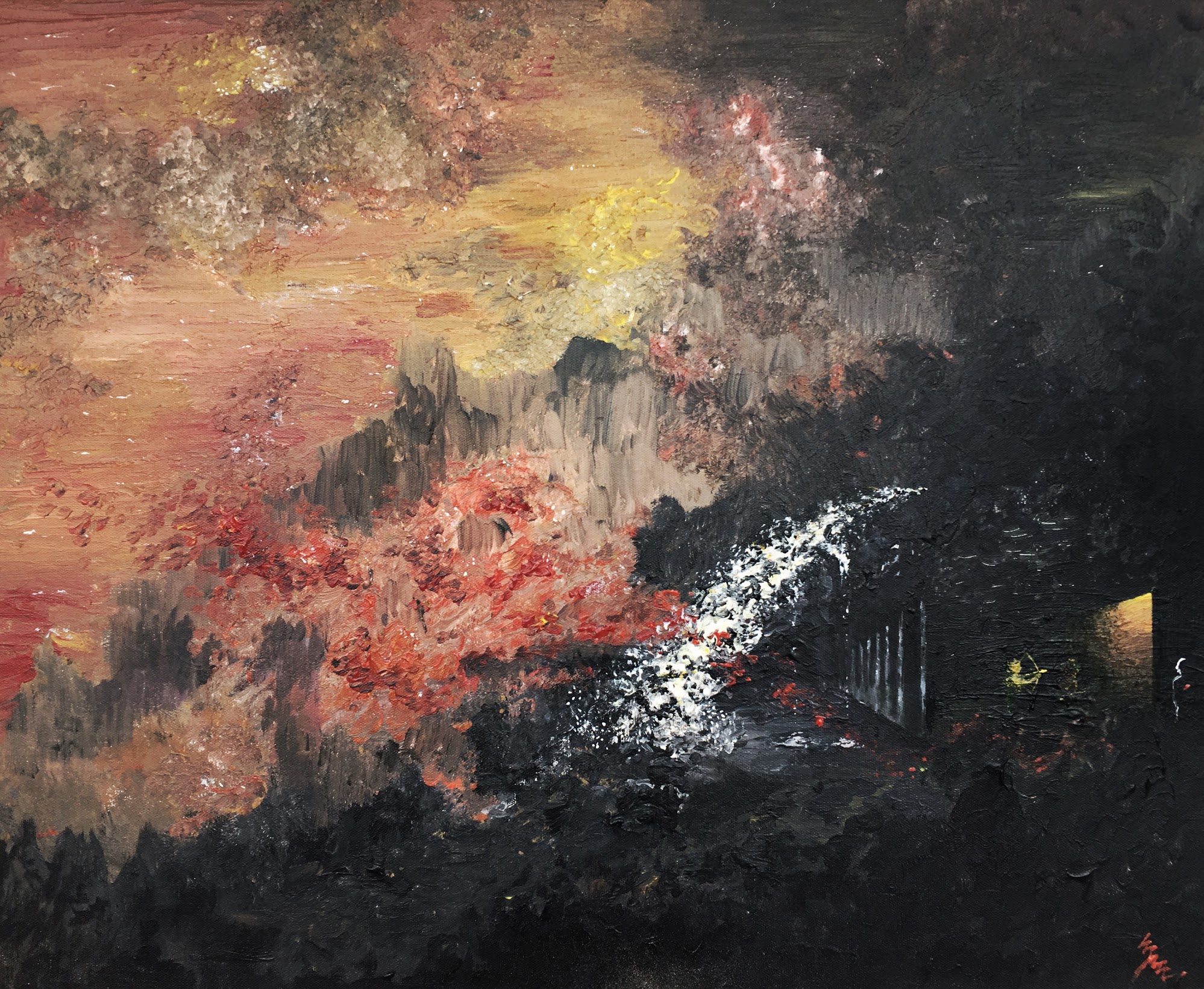 dream of ‘apollo e a musa primordial’, 2020, acrylic on canvas