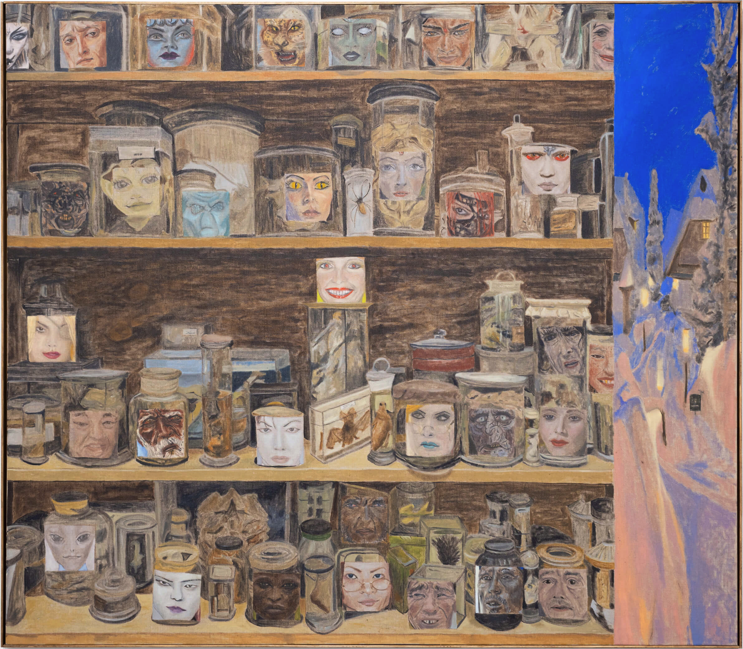 World Management Headquarters – 142 x 162 cm, oil on linen, pine frame, 2025