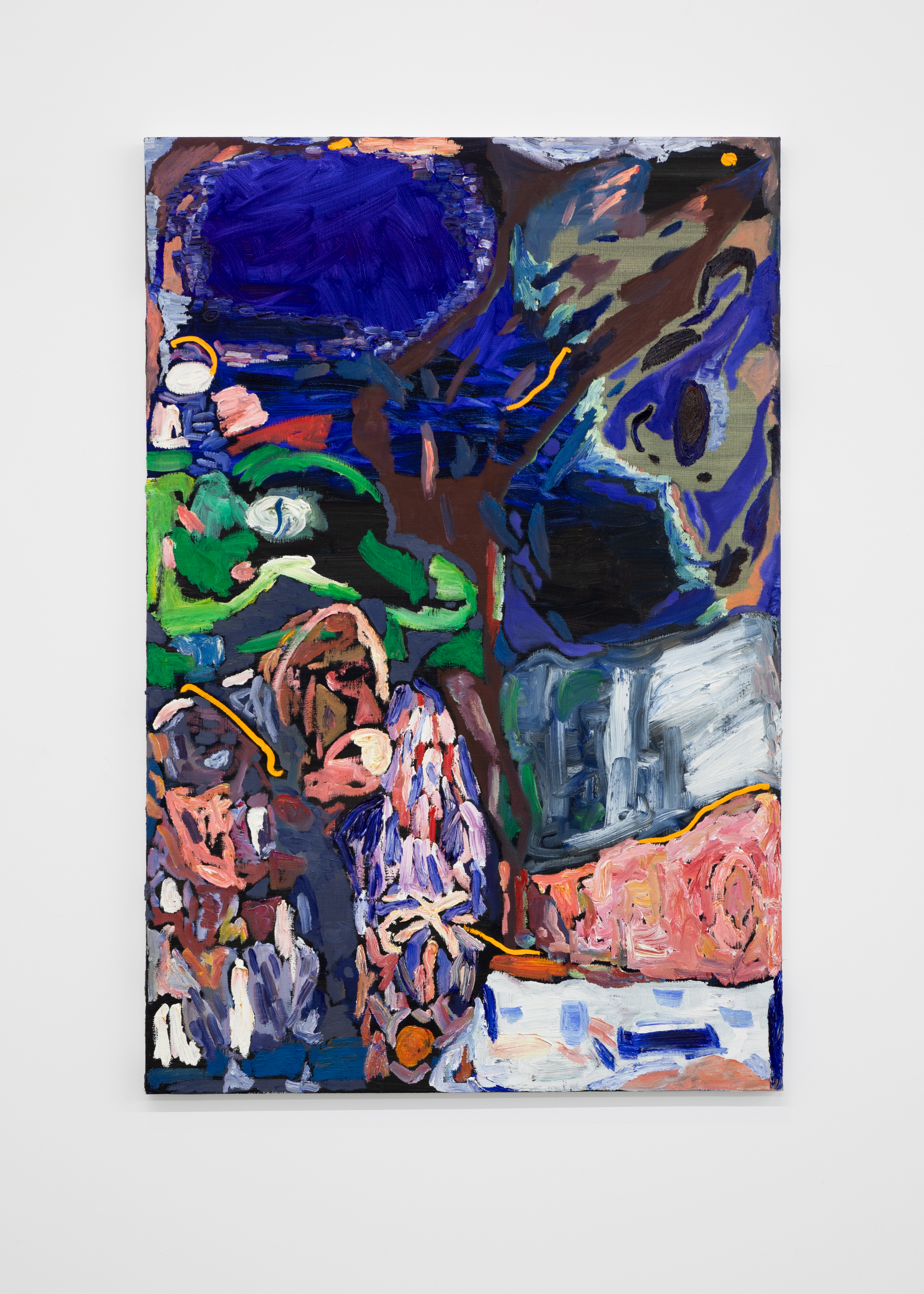 Rufus Michielsen: 'Cheer Leader', 2025. Oil on Linen, 120 x 80 cm