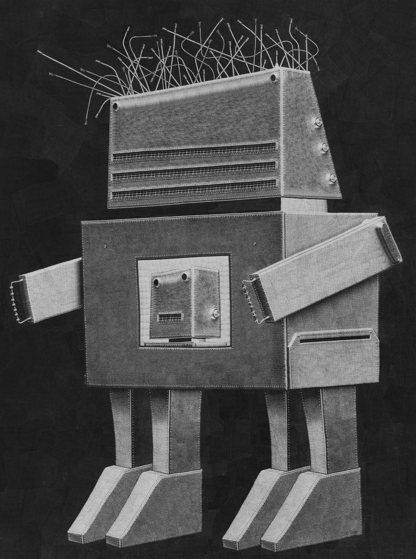 Robot B, 2025, 16 x 12 inches