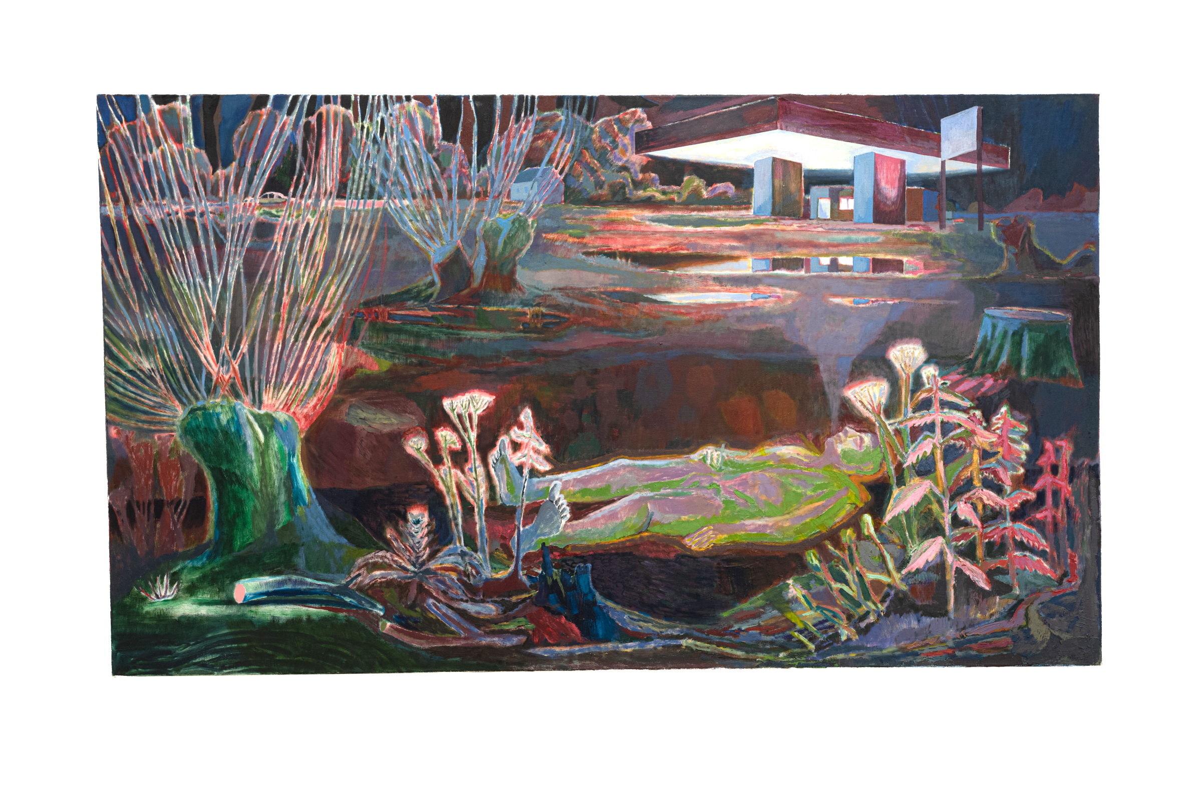 The Peace of Wild Things, Oil on Canvas, 210x120cm