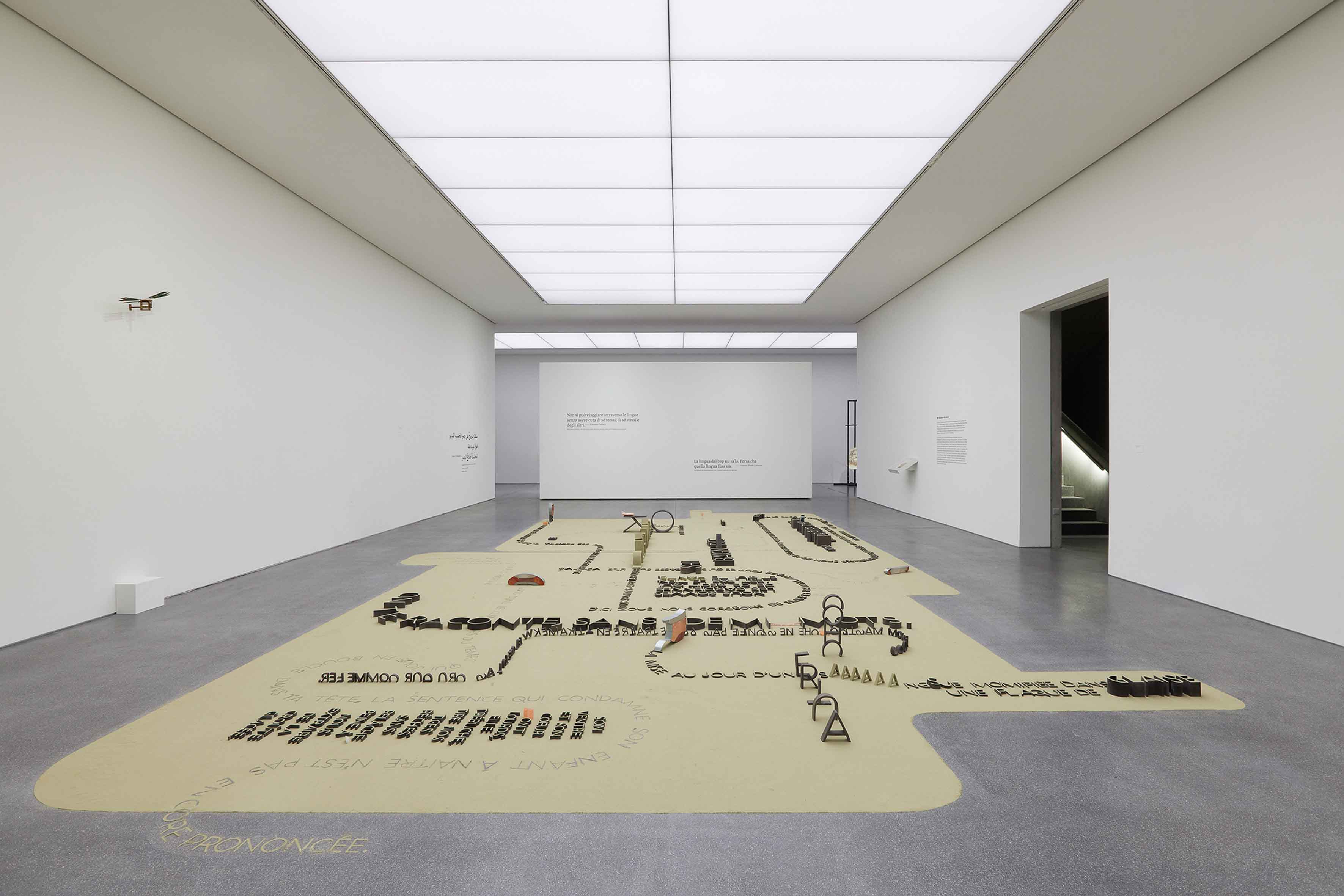 WE ROUGH HORSETAILS [as part of: HOW LANGUAGE INVENTS THE WORLD] by MAUDE LÉONARD-CONTANT at BUENDNER KUNSTMUSEUM CHUR curated by DAMIAN JURT [from 20240224 to 20240728] [Photo: Moritz Schermbach]