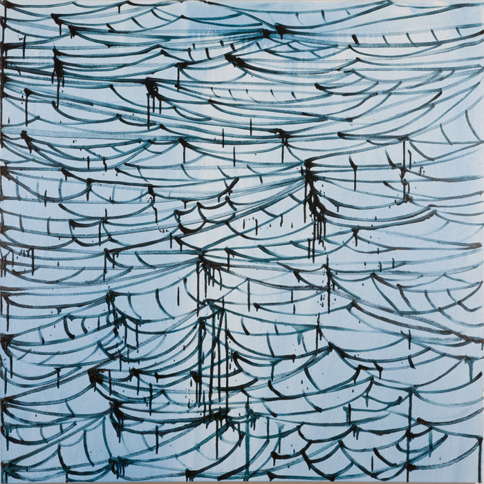 Ascension In The Mind Of Voltaire, oil on canvas, 2013, 48"x48