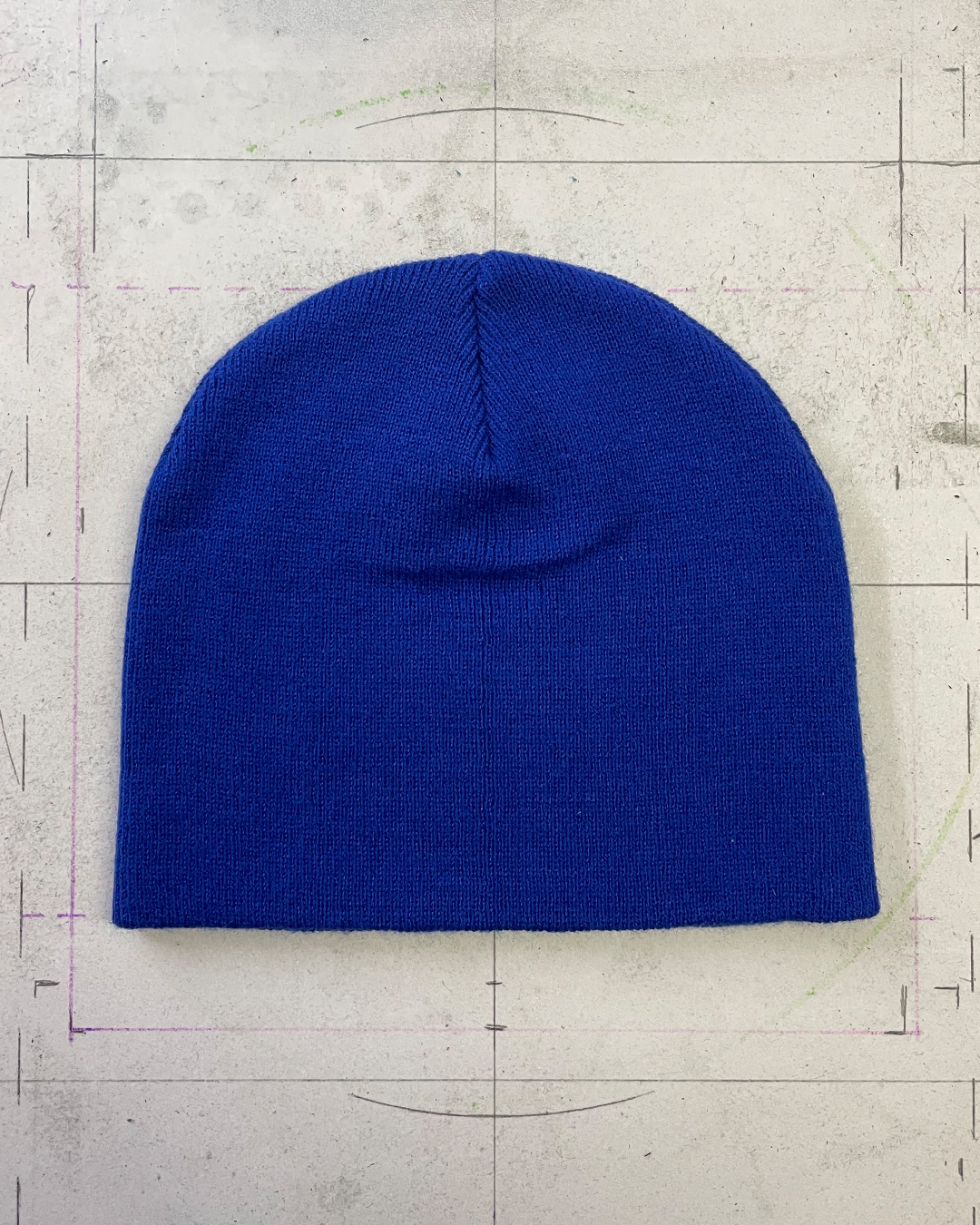 ☆送料・関税込☆Bad Blue★Pattern Beanie★ wawa hypno beanie blue white - Wawa Print Shop