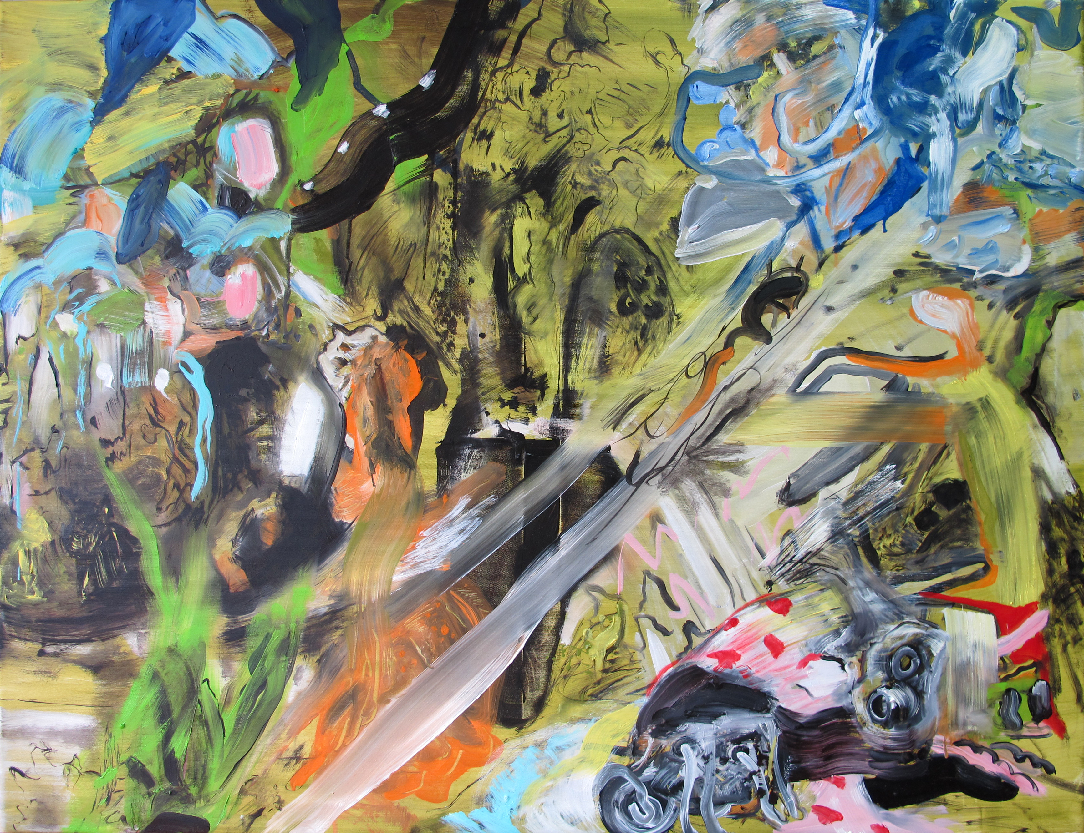 "Untitled", 2015. Oil on canvas, 80 x 120 cm