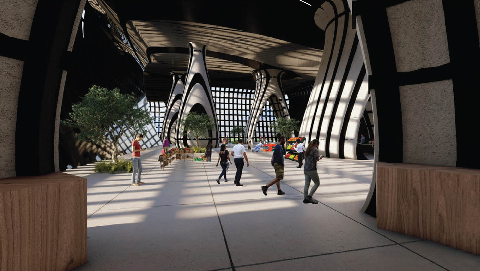 Work by B.Arch students: Misael Pleitez and Jocelyn Clara