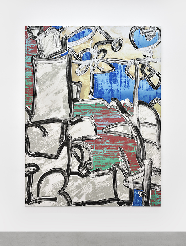 Weel, rocky and others, 2020 Acrylic on canvas 240 x 180 cm