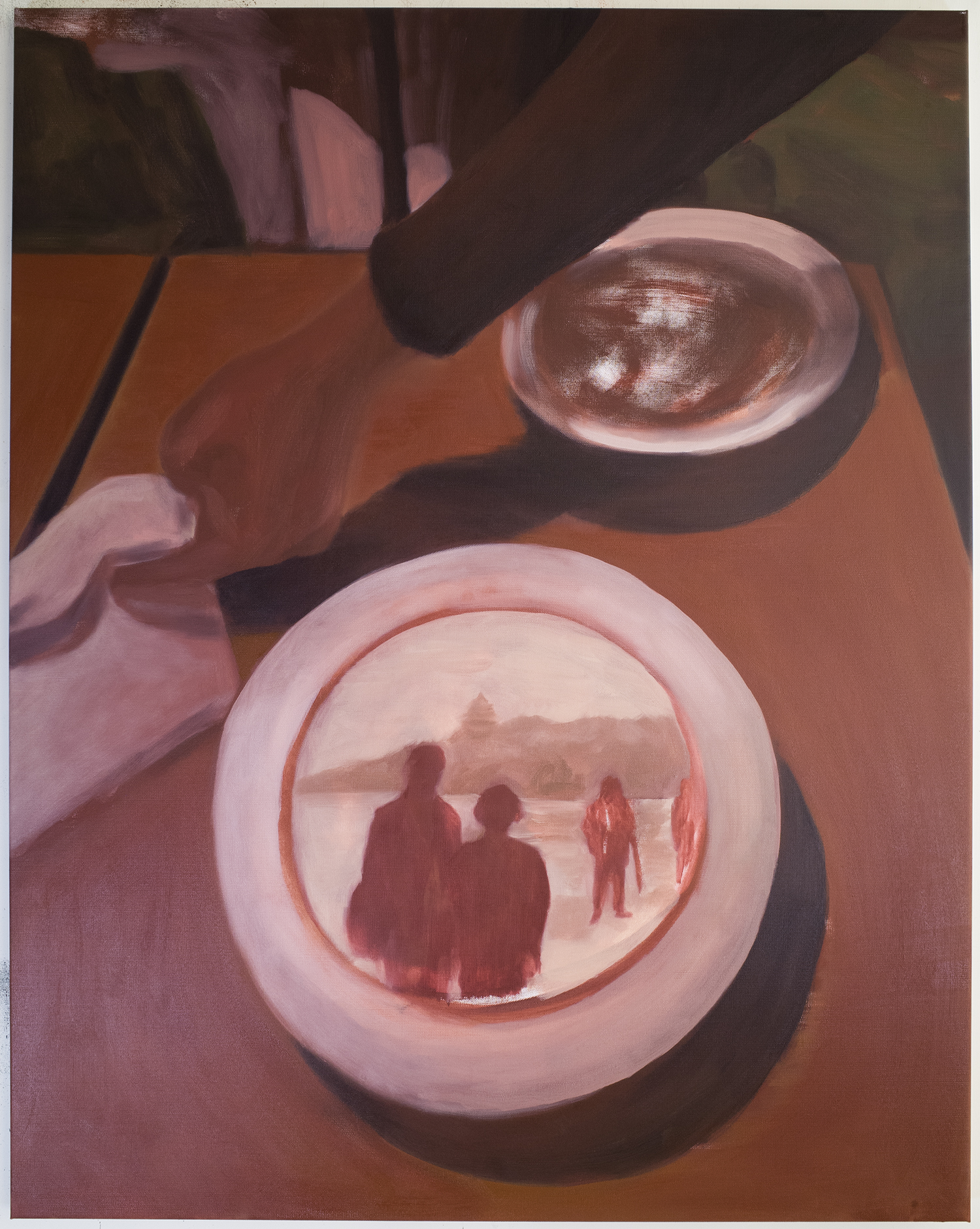 “Served and placed (Memoir) ”, 91x72cm, oil on canvas, 2021, private collection