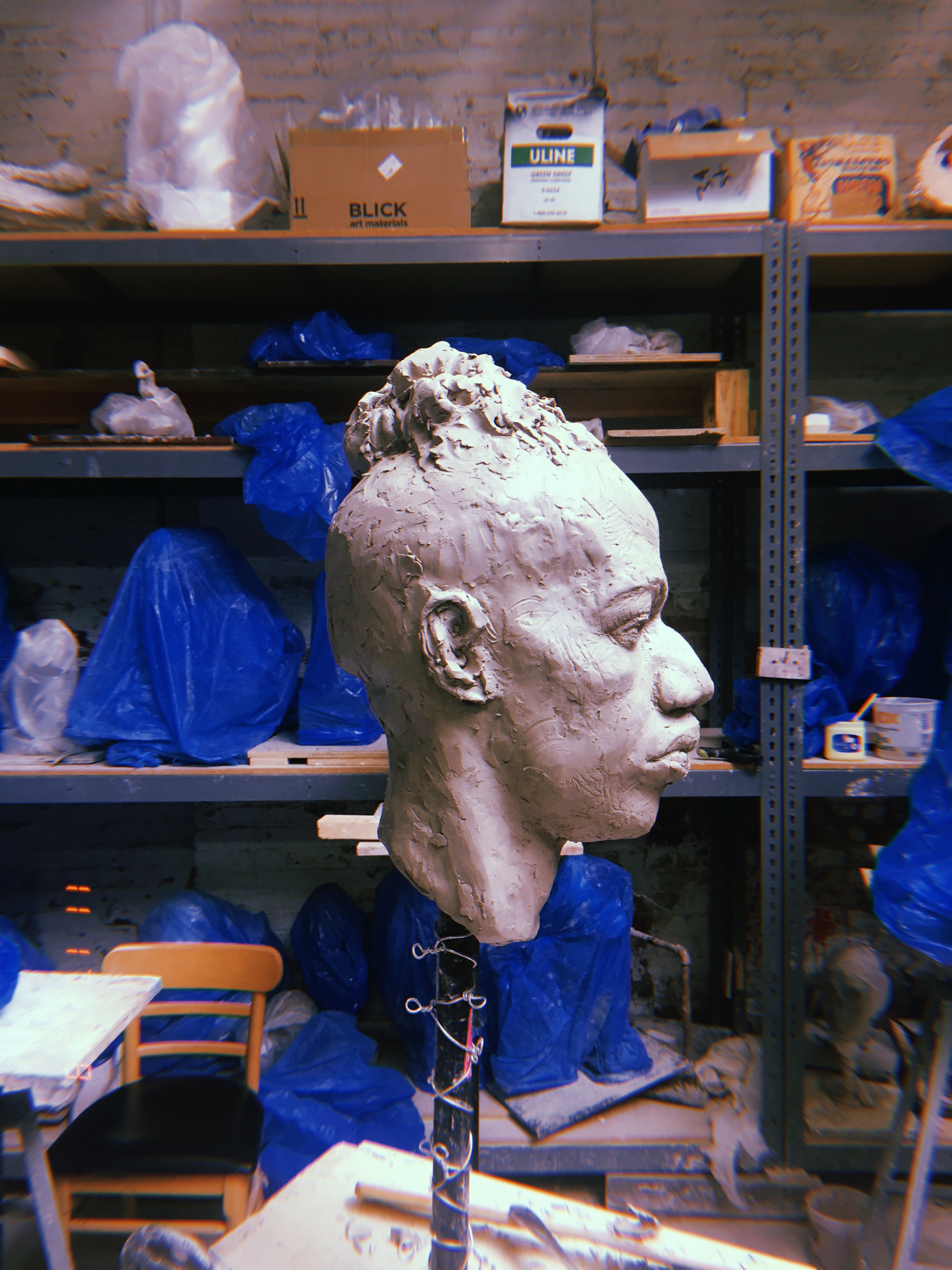 Portrait Sculpture, Grand Central Atelier, Long Island City Queens NY. 2018
