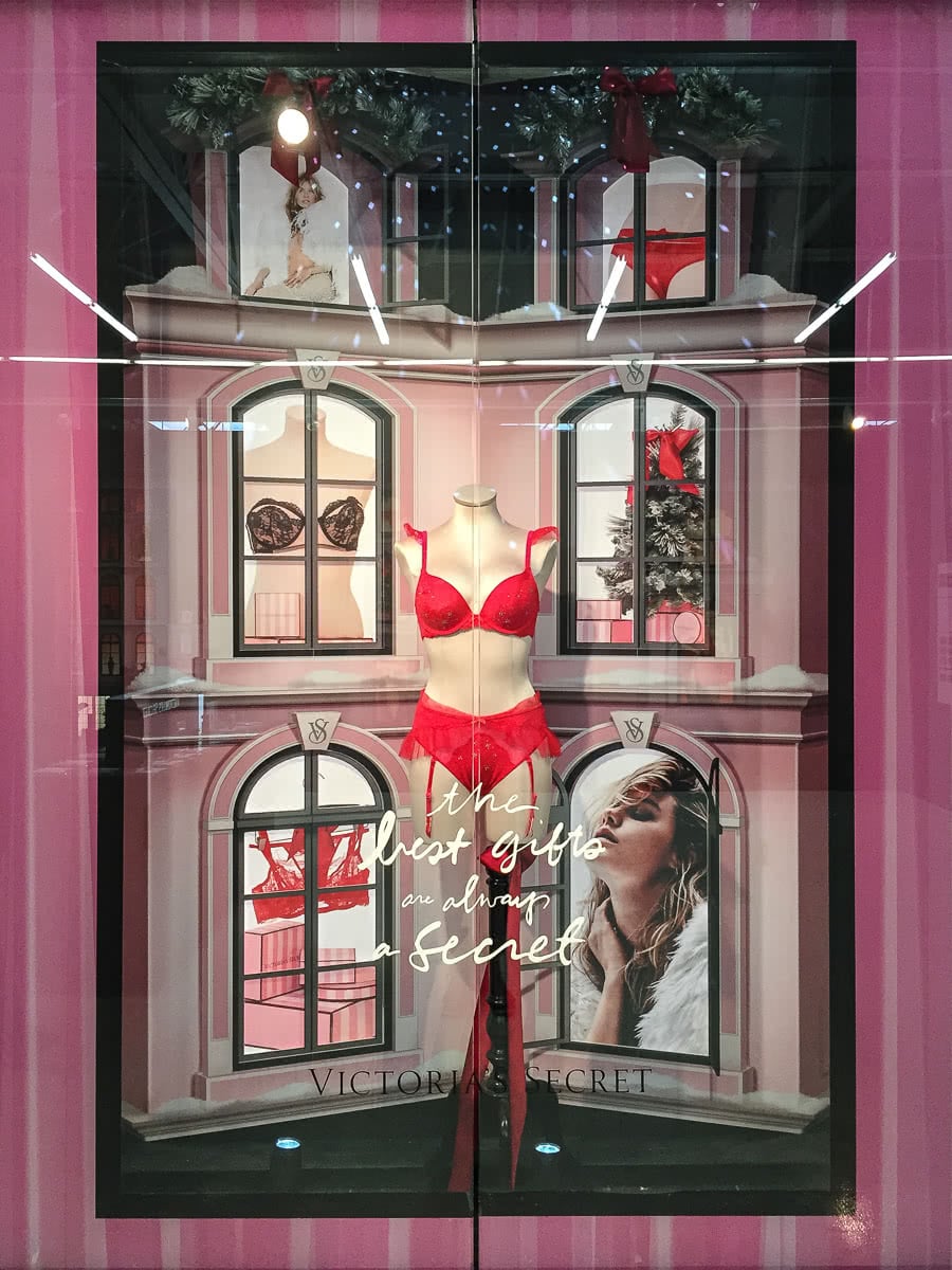 Victoria's shops Secret window display posters