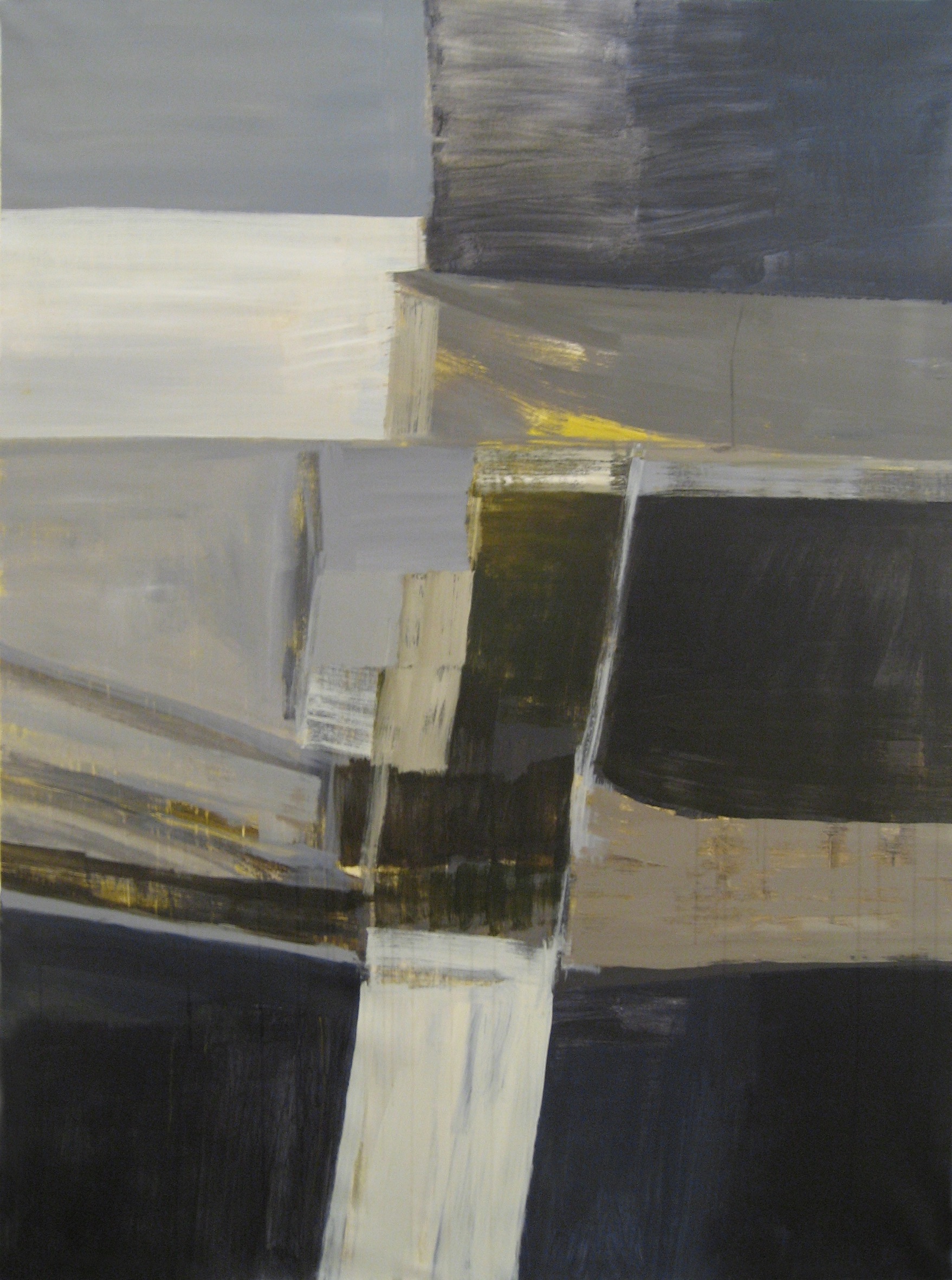stating the obvious again and again (three) - 72x53" acrylic on canvas