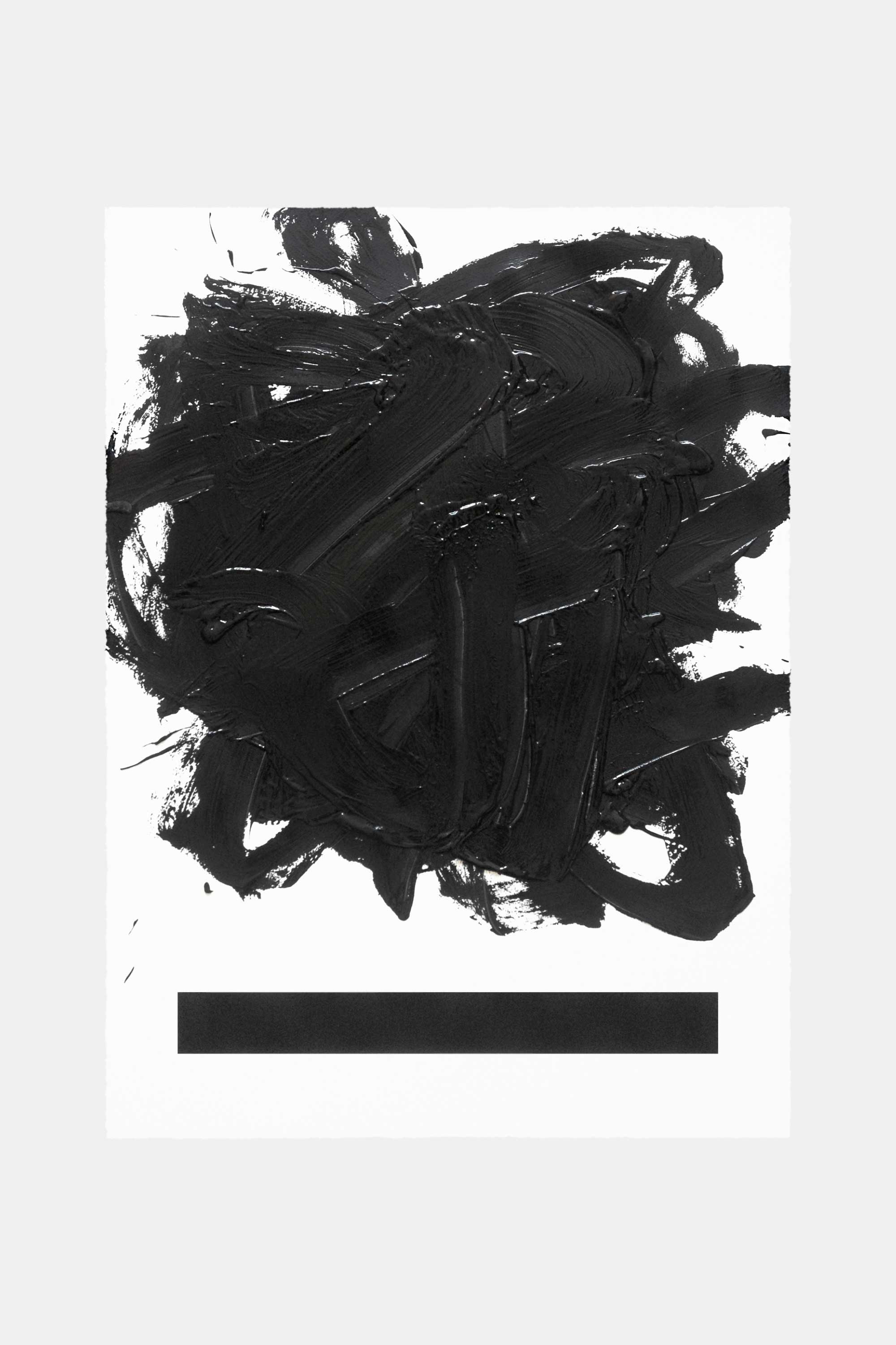 Two lines, 2015. Acrylic paint on paper. 56&#160;×&#160;76&#160;cm.